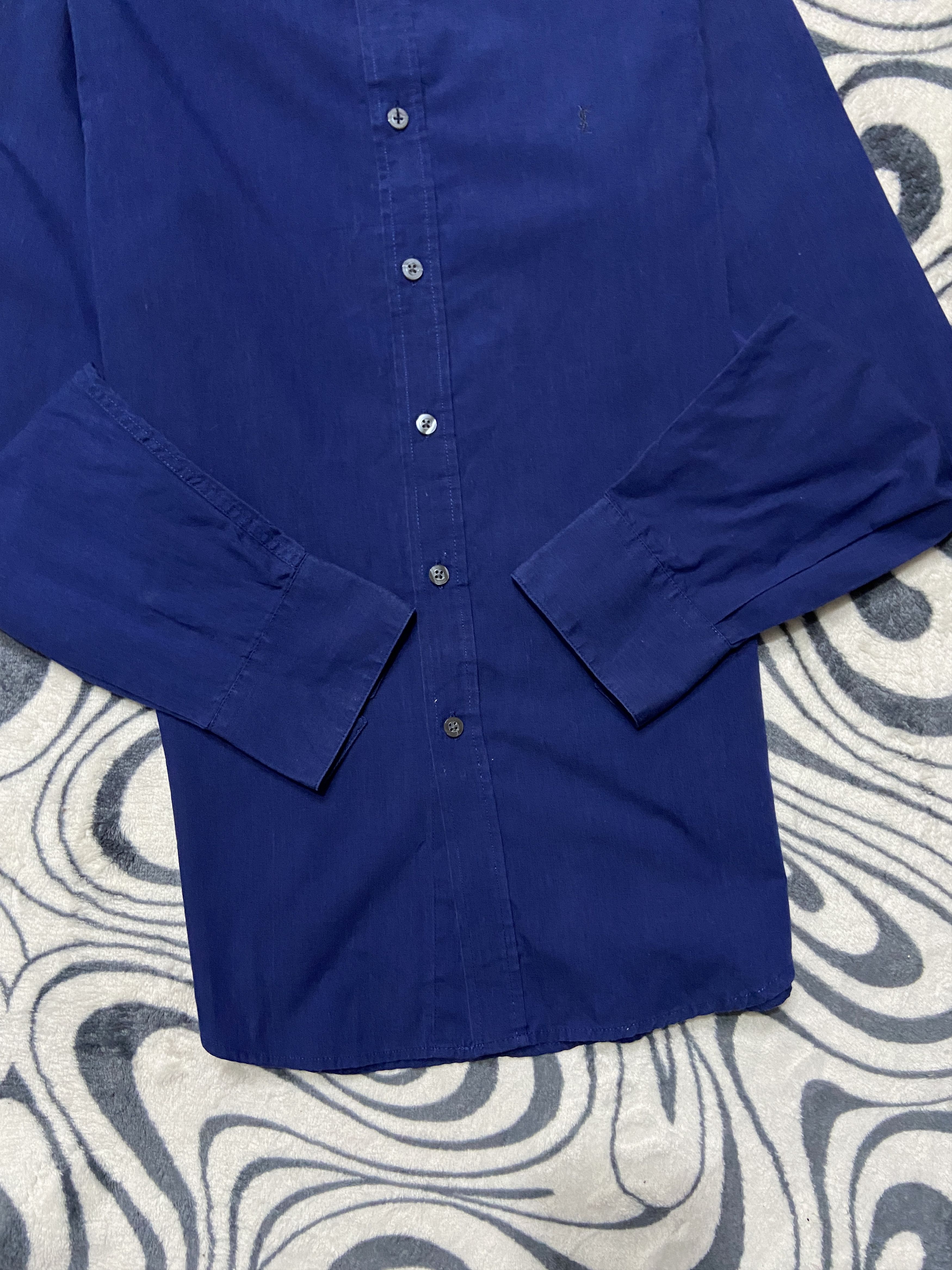 Yves Saint Laurent Yves Saint Laurent YSL Men's Long Sleeve Shirt Size US S / EU 44-46 / 1 - 3 Thumbnail