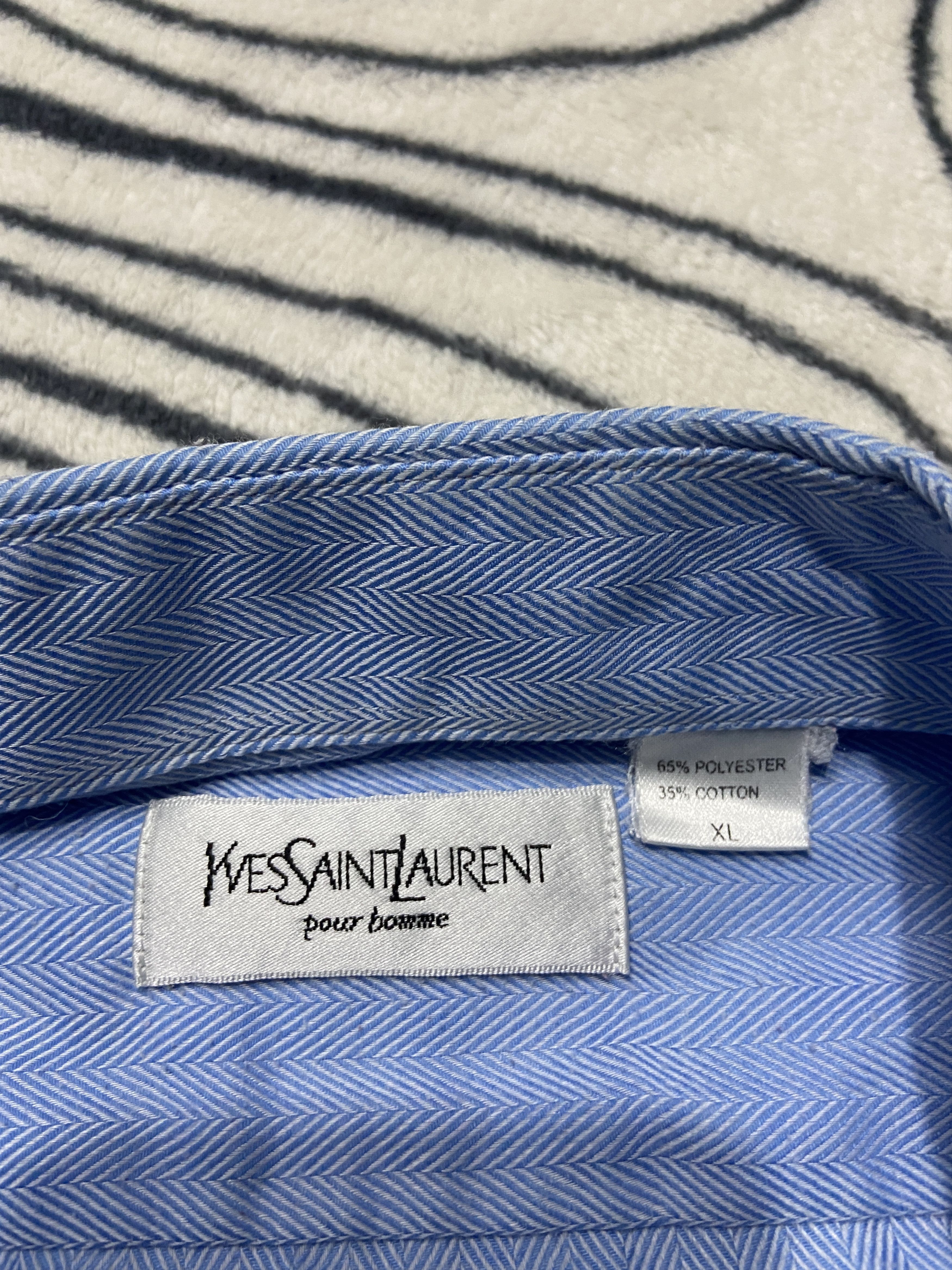 Yves Saint Laurent Yves Saint Laurent YSL Men's Short Sleeve Shirt Size US XL / EU 56 / 4 - 3 Thumbnail