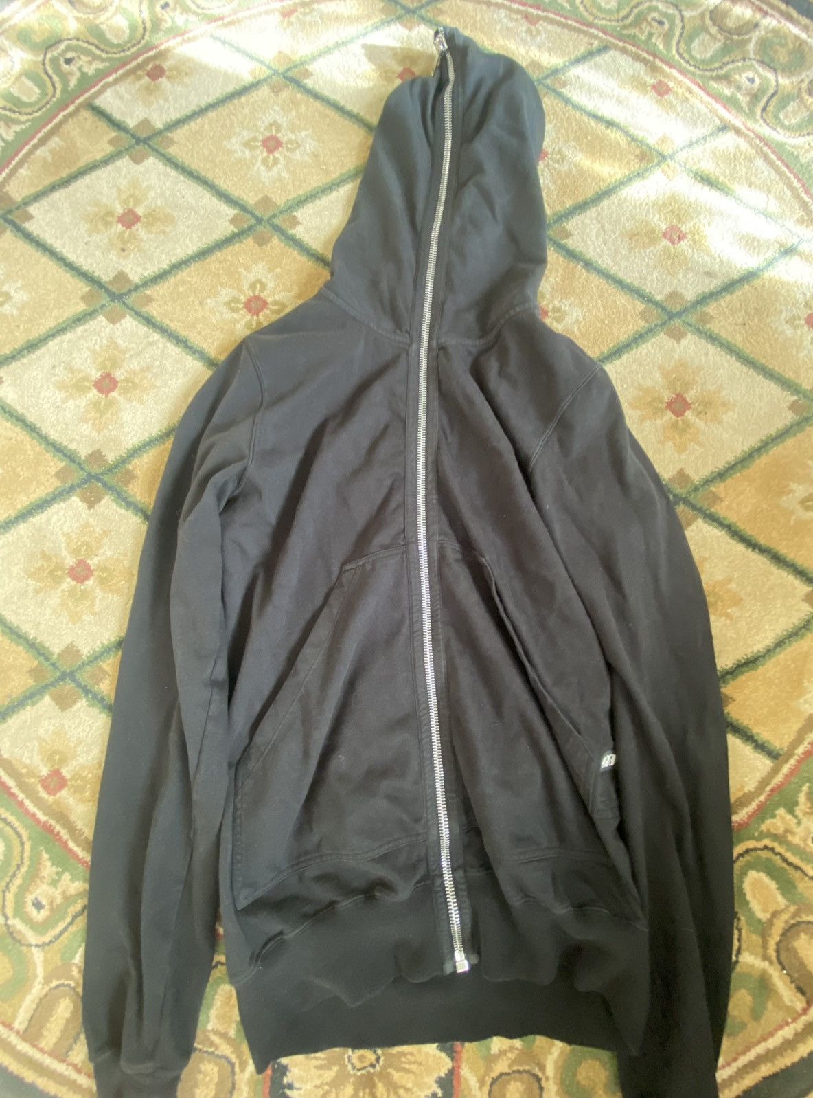 image of Rick Owens Gimp Hoodie in Black, Men's (Size Small)