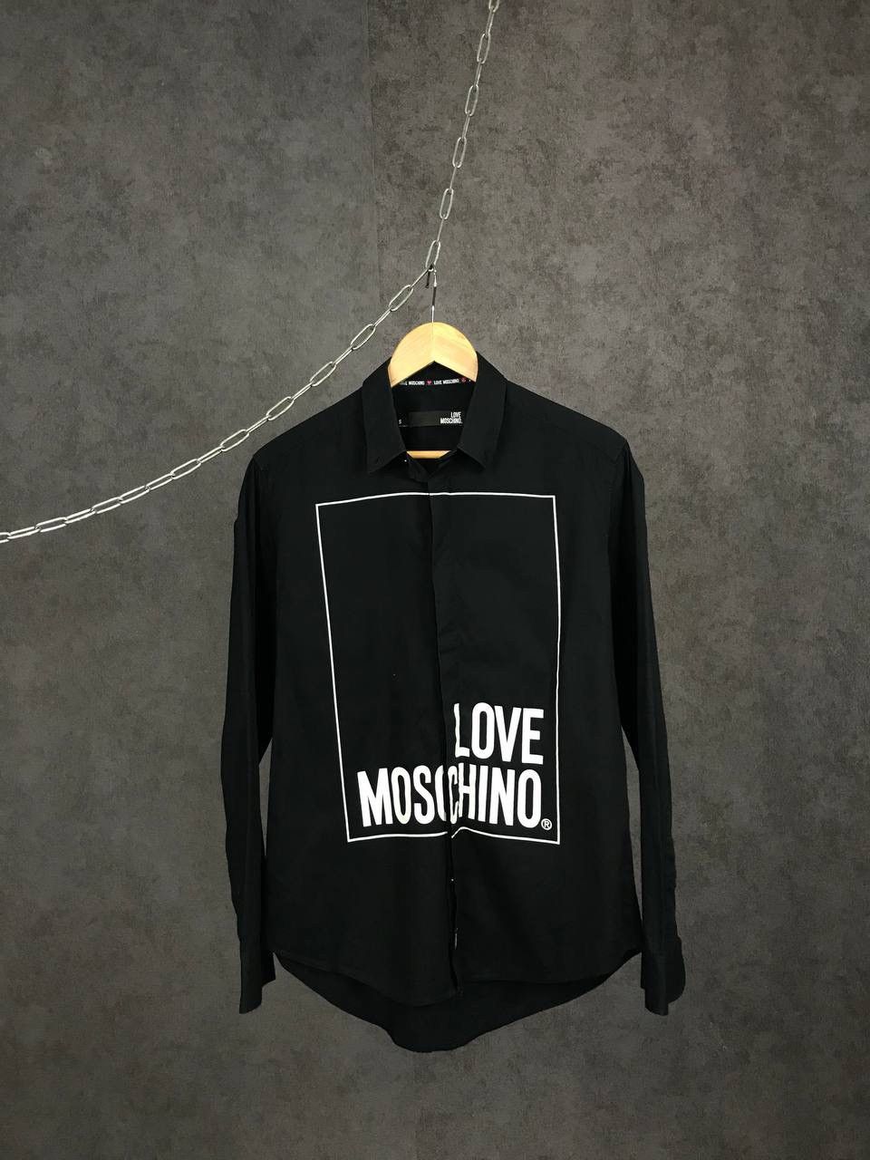 Love Moschino luxury designer overprinted shirt