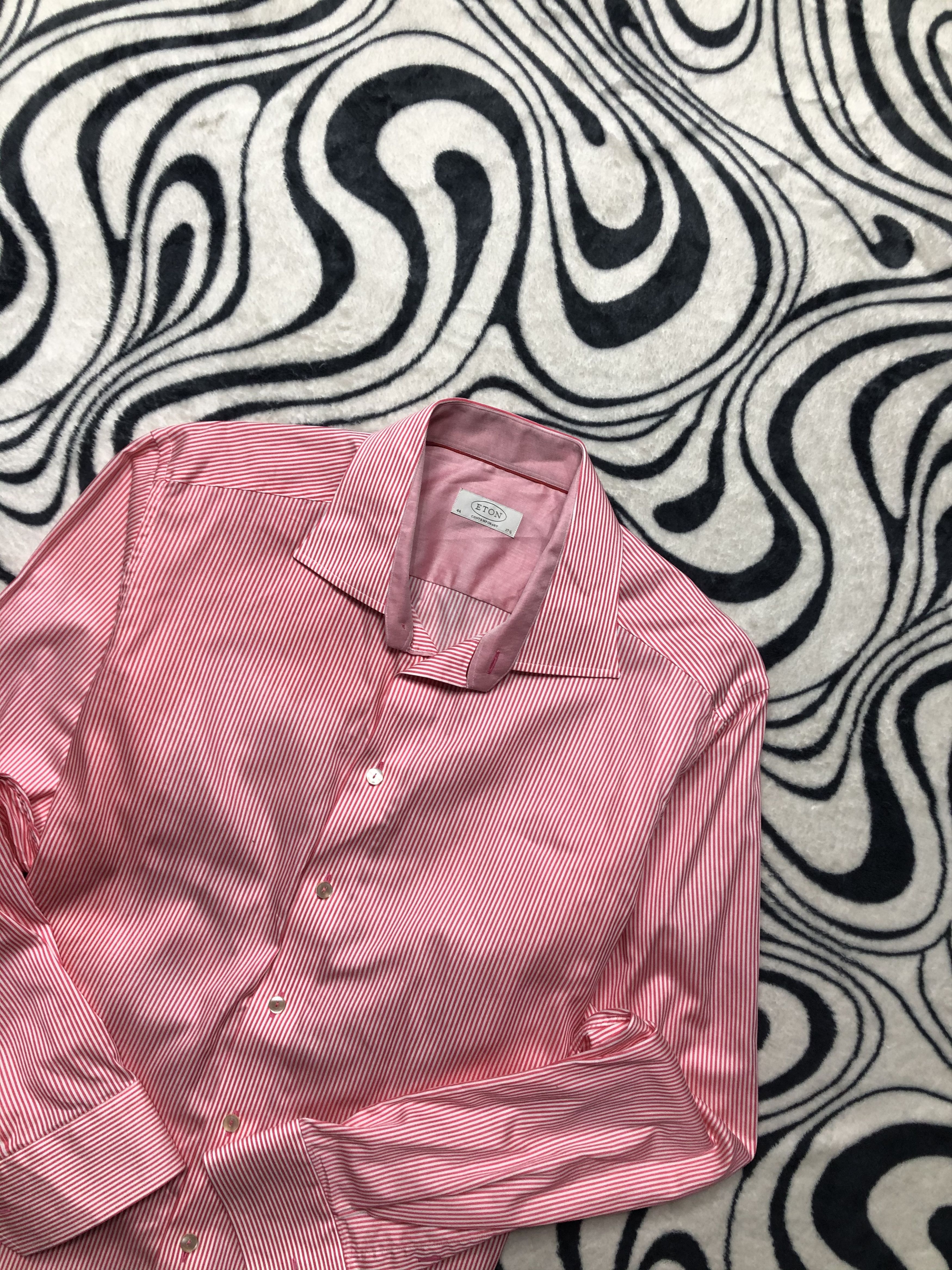 Eton Eton Vintage Mens Long Sleeve Shirt Size US XL / EU 56 / 4 - 2 Thumbnail