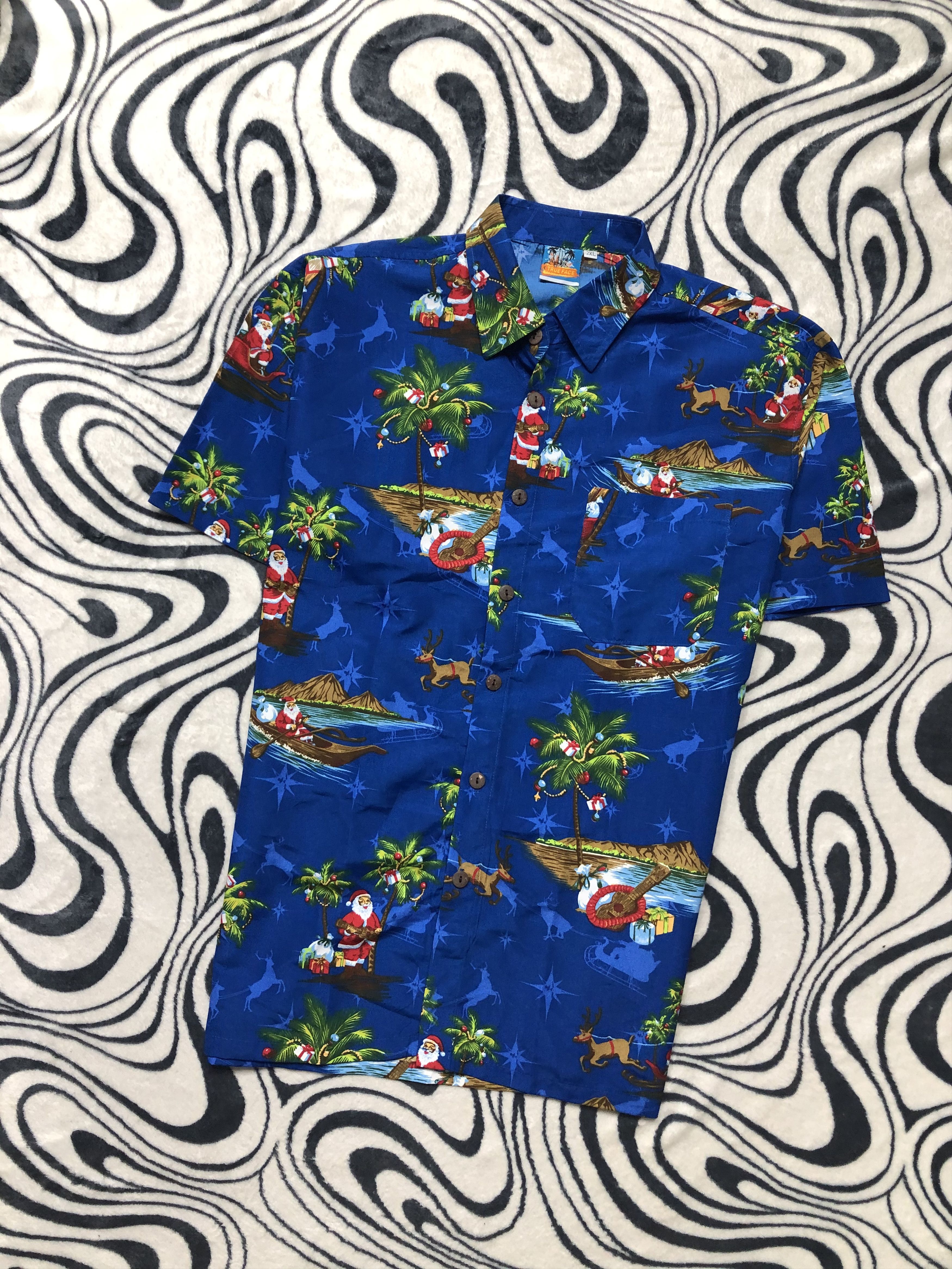 Other Hawaiian Shirt True Face Aloha Wear Mens Shirt Size US XL / EU 56 / 4 - 1 Thumbnail