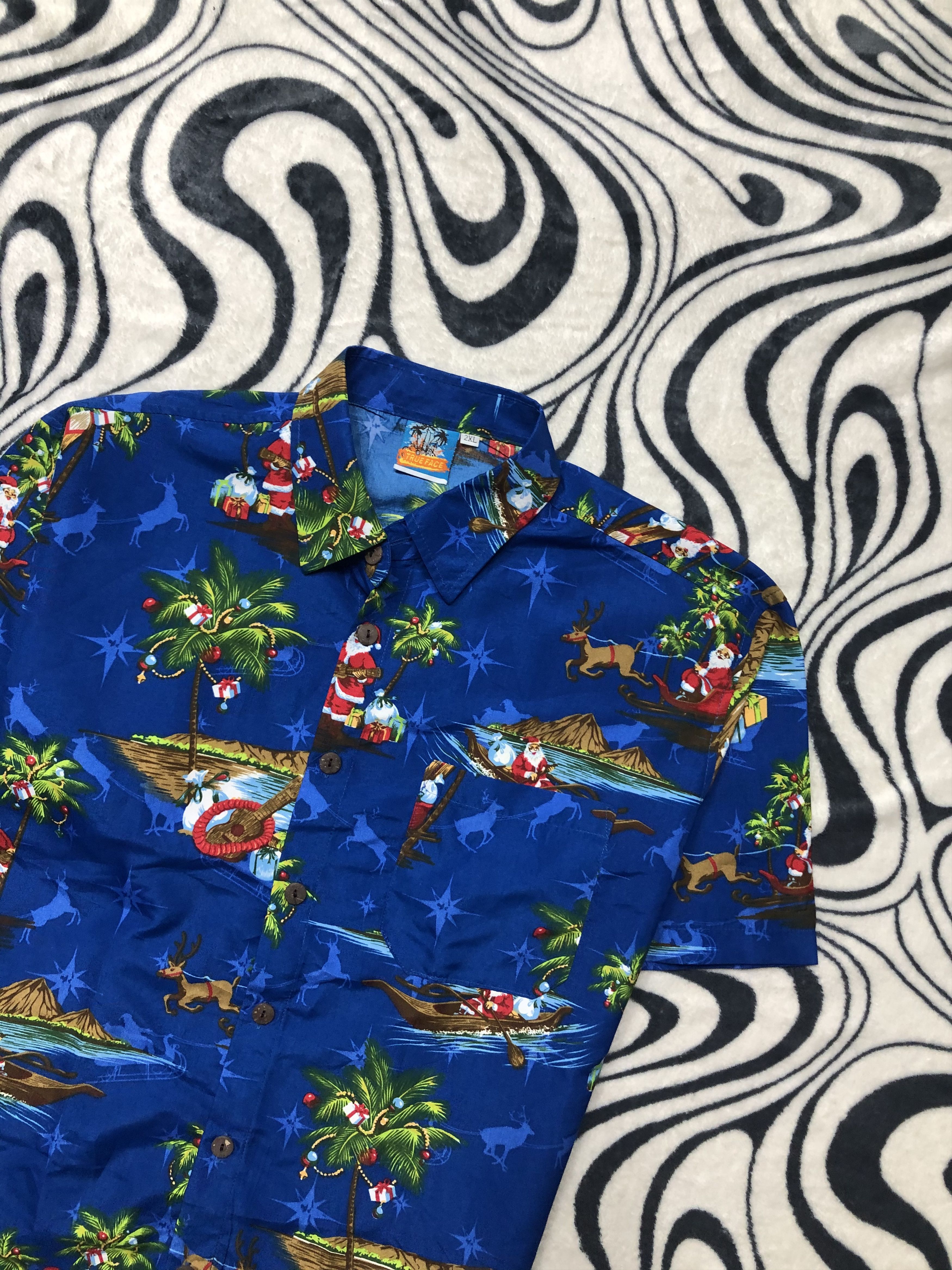 Other Hawaiian Shirt True Face Aloha Wear Mens Shirt Size US XL / EU 56 / 4 - 2 Thumbnail