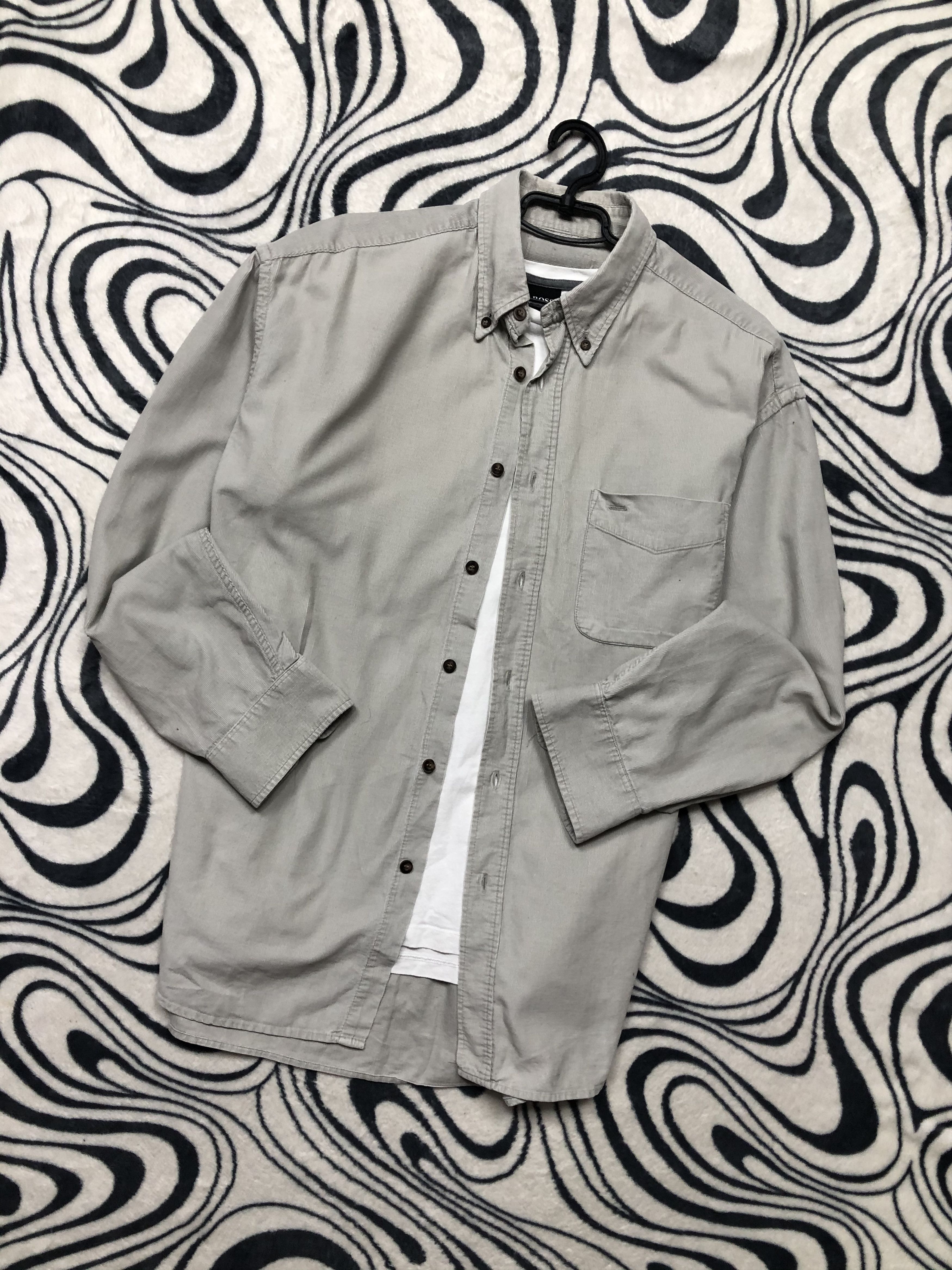 Flannel × Vintage Vintage Corduroy Flannel Mens Shirt Size US XL / EU 56 / 4 - 1 Thumbnail