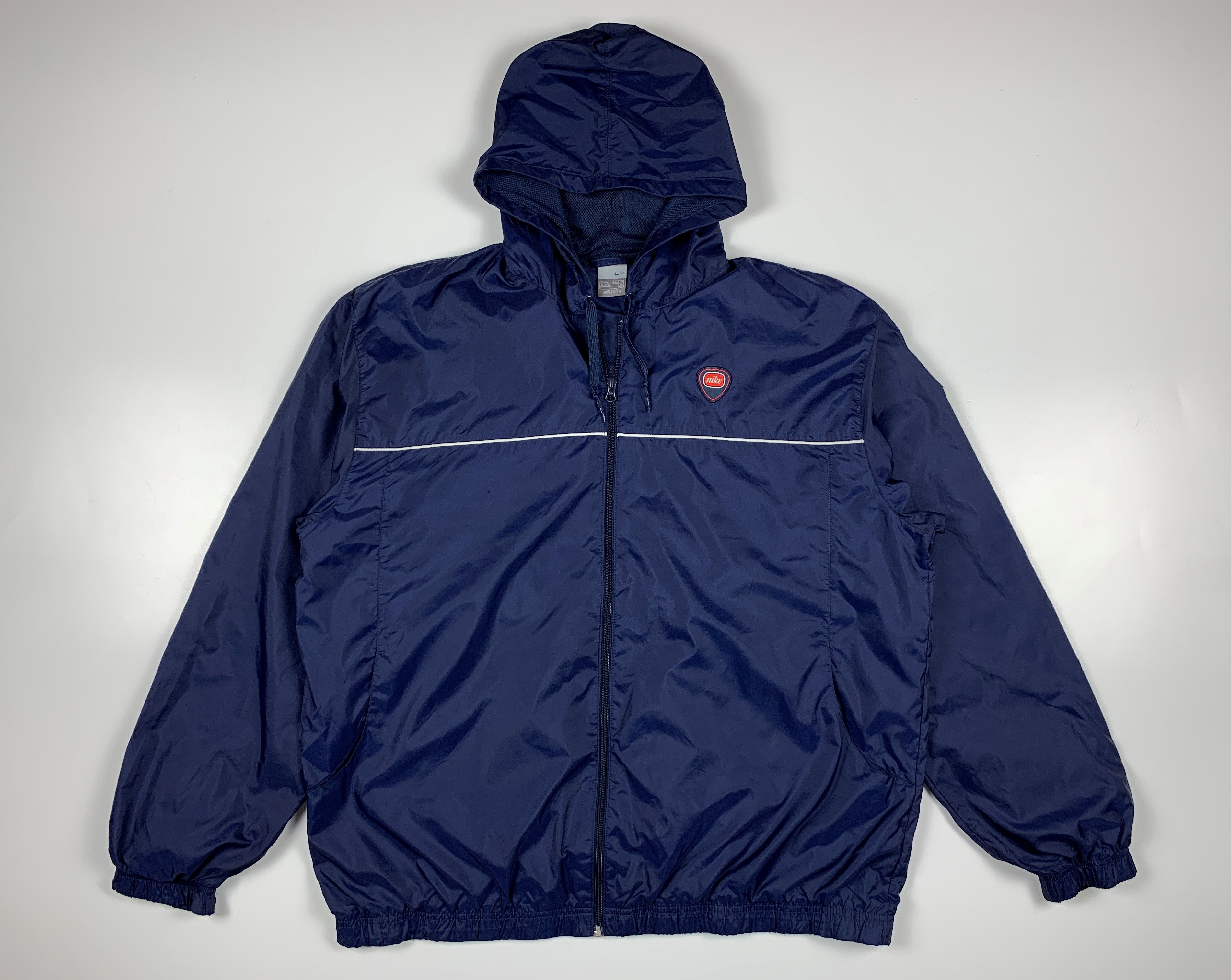 Nike × Vintage 00's Nike Vintage Men's Light Hooded Jacket Size US XXL / EU 58 / 5 - 1 Thumbnail