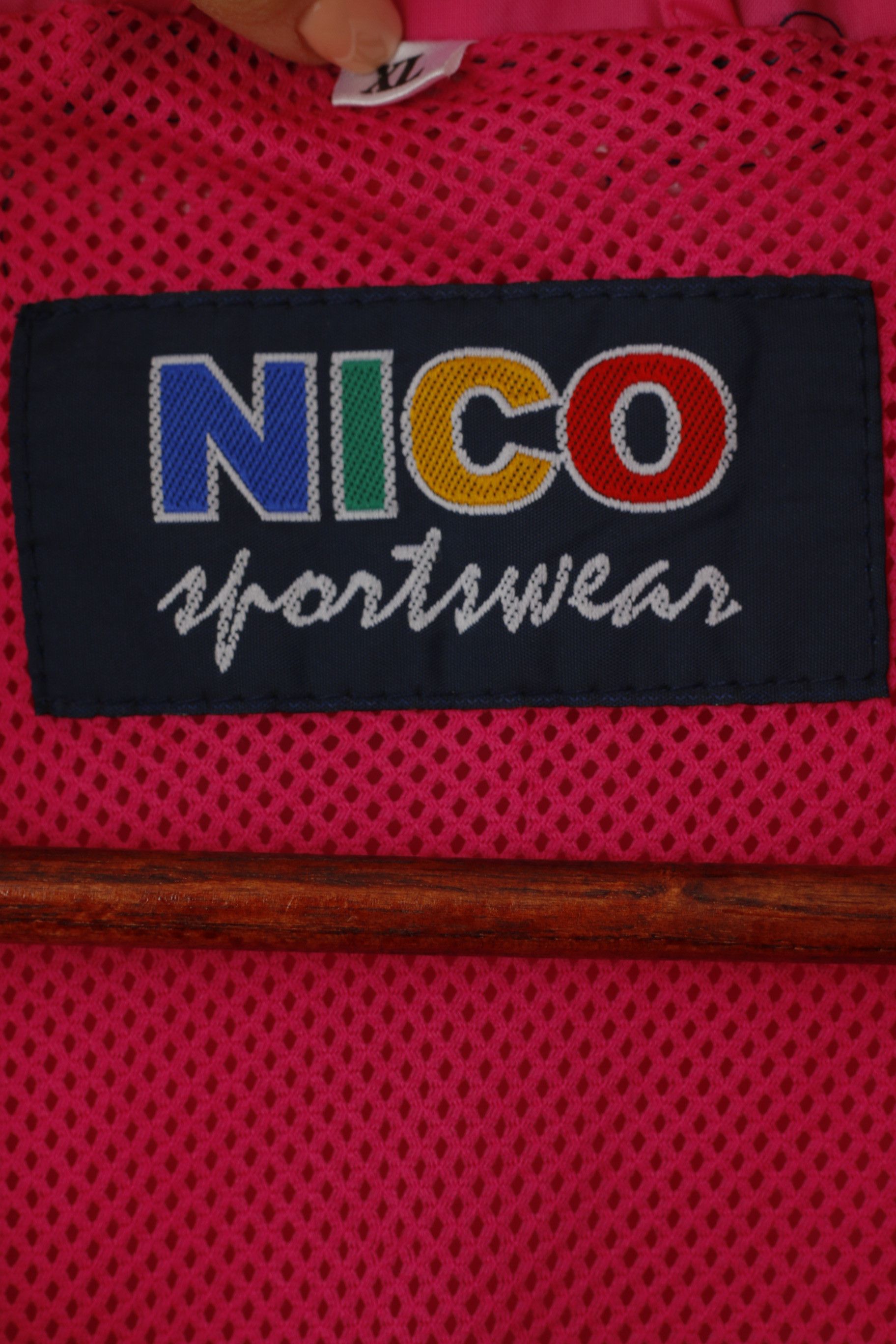 Vintage NICO Sportswear Men XL Jacket Pink Nylon Vintage 1757 Size US XL / EU 56 / 4 - 5 Thumbnail