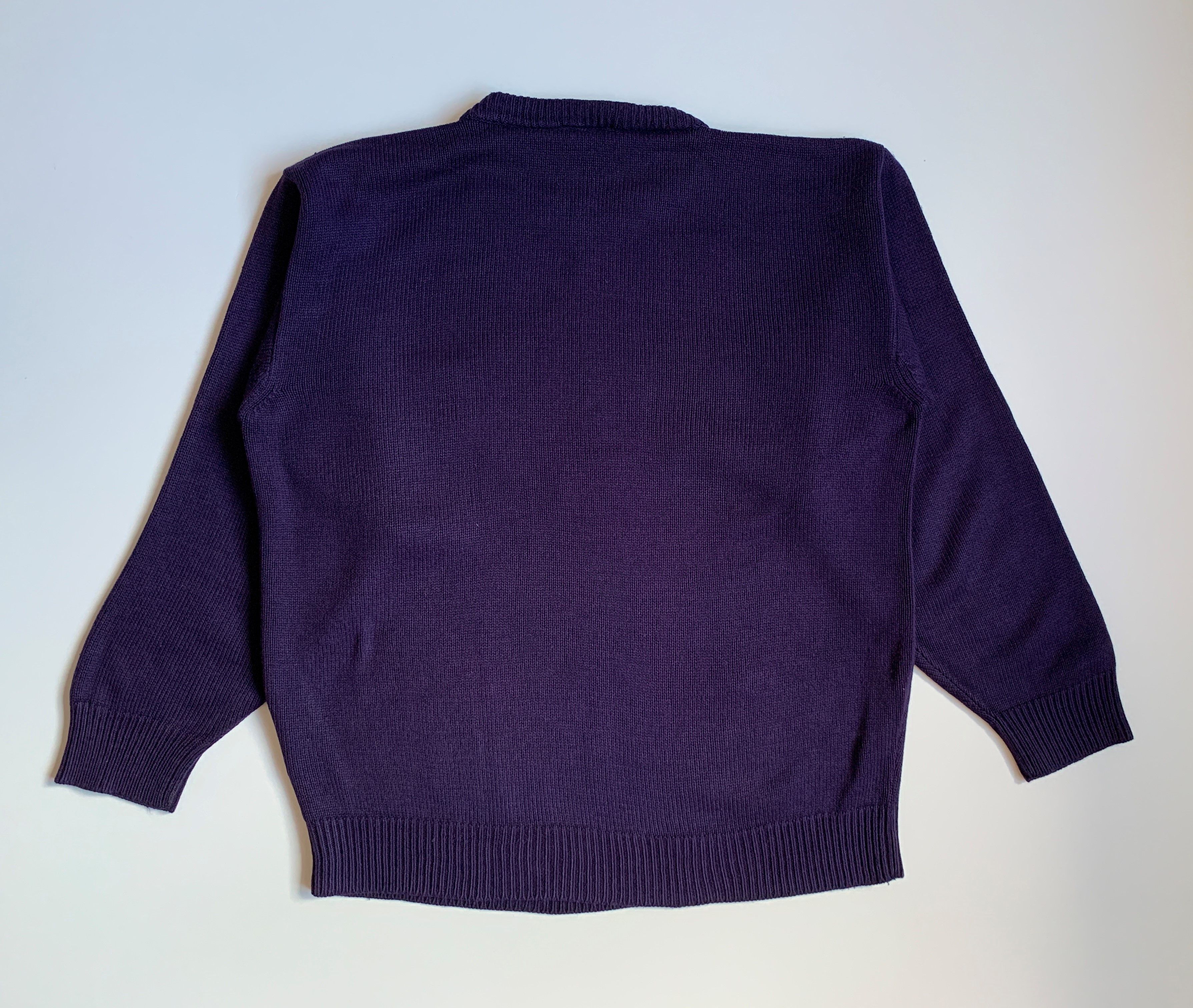 Hugo Boss 90s Hugo Boss Big Embroidered Logo Vintage Mens Sweater Size US M / EU 48-50 / 2 - 4 Thumbnail