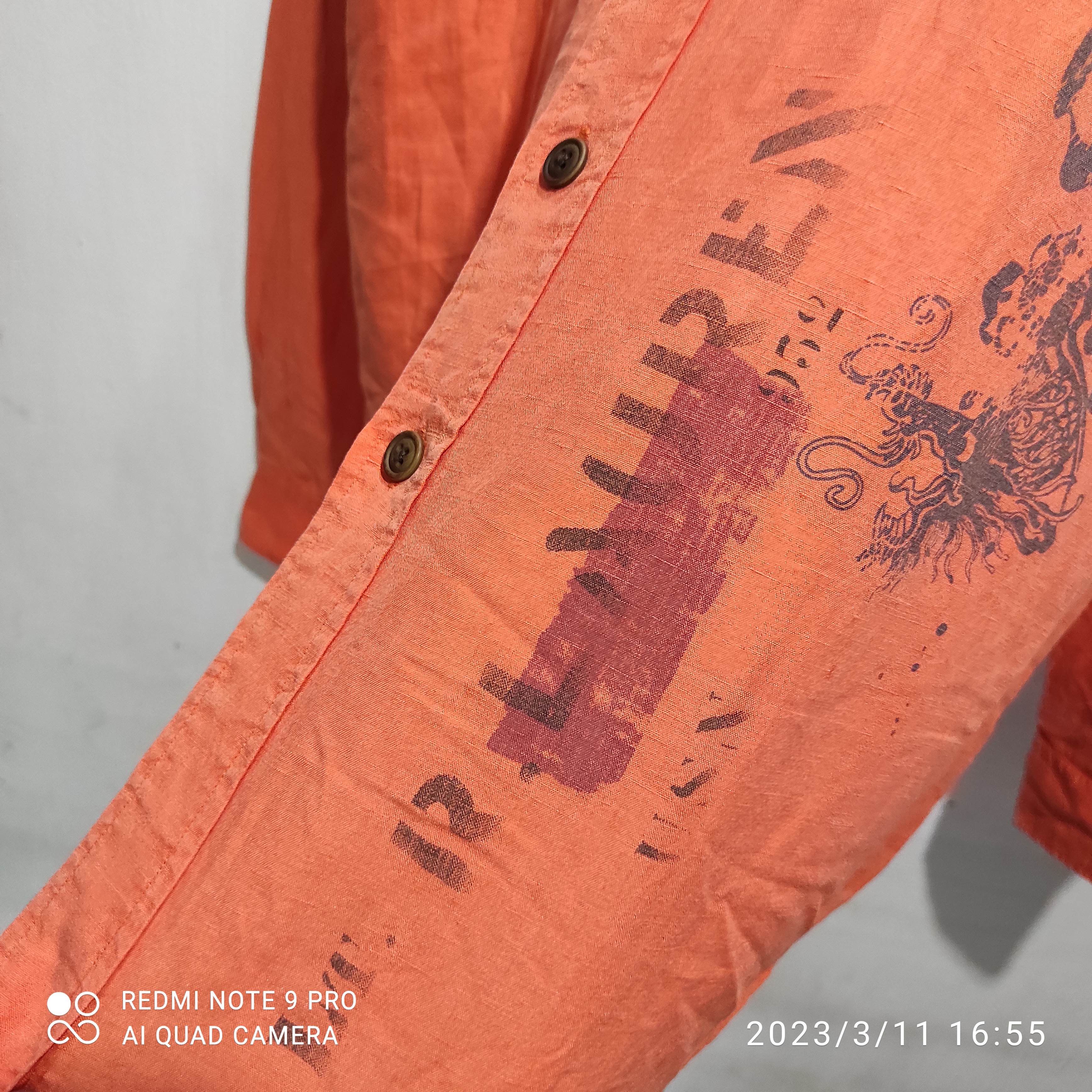 Polo Ralph Lauren Polo Ralph Lauren Linen Silk Dragon Asian Graphics Shirt Size US L / EU 52-54 / 3 - 9 Thumbnail