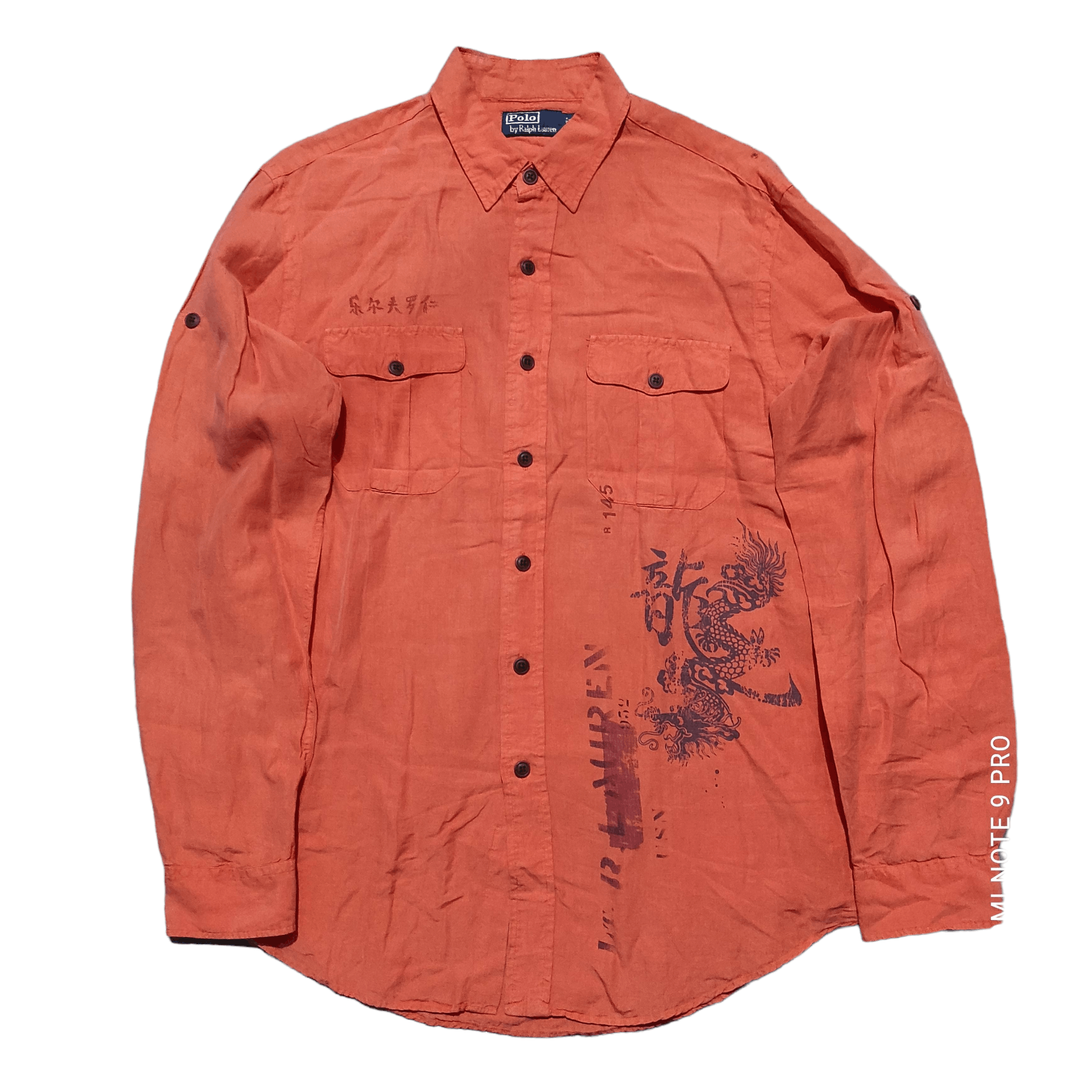 Polo Ralph Lauren Polo Ralph Lauren Linen Silk Dragon Asian Graphics Shirt Size US L / EU 52-54 / 3 - 17 Thumbnail