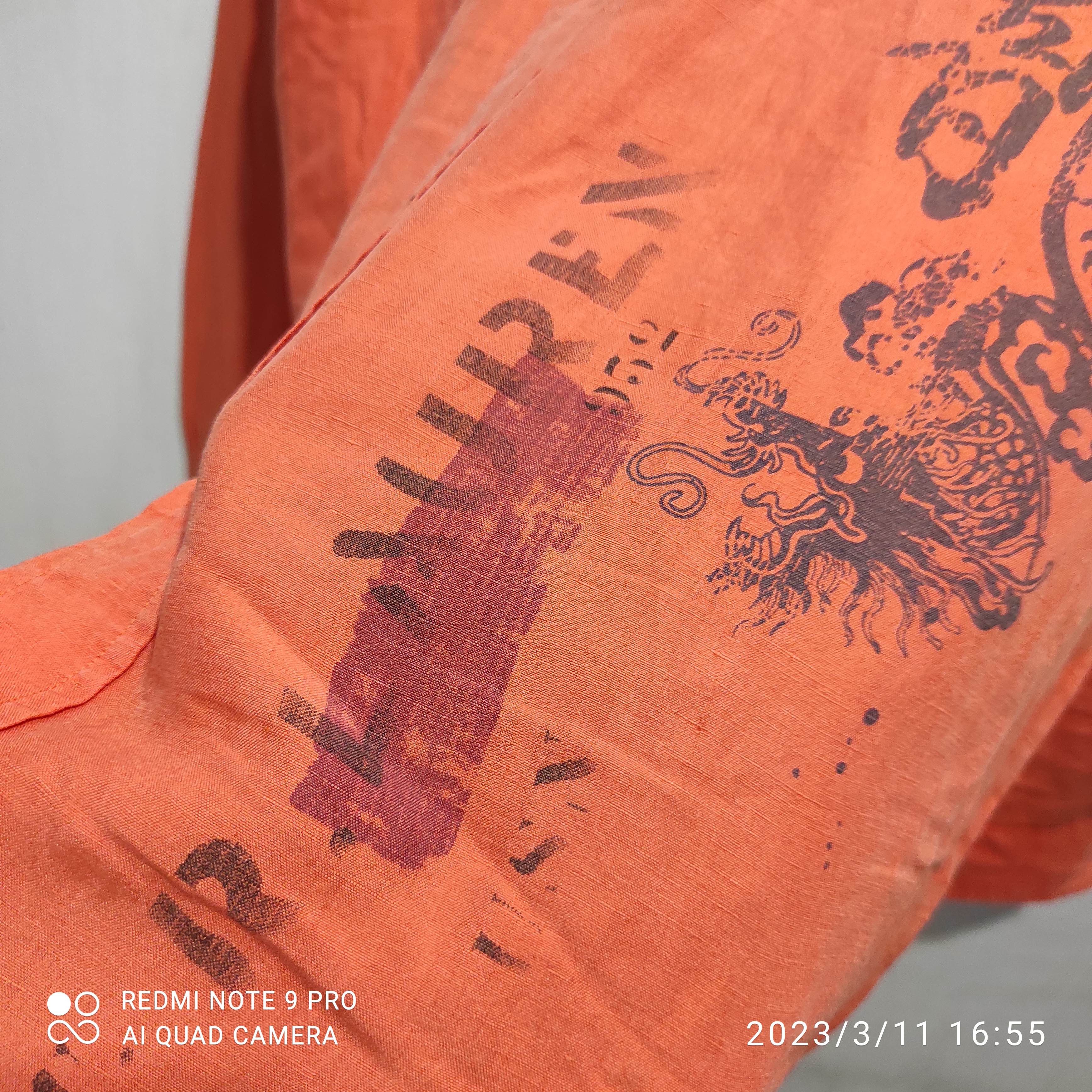 Polo Ralph Lauren Polo Ralph Lauren Linen Silk Dragon Asian Graphics Shirt Size US L / EU 52-54 / 3 - 10 Thumbnail