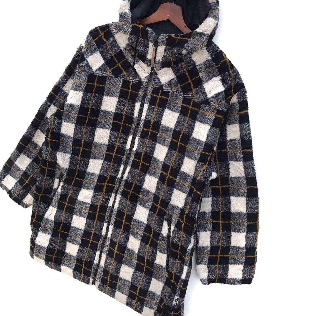 Ellesse Ellesse Flannel Hoodie Zipper Trench Jacket Size US L / EU 52-54 / 3 - 3 Thumbnail
