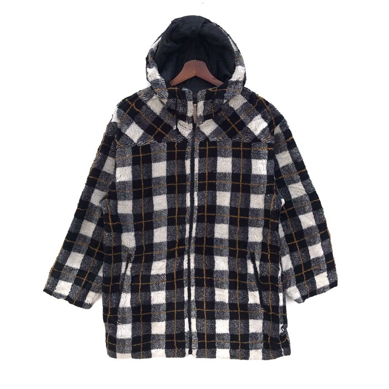 Ellesse Ellesse Flannel Hoodie Zipper Trench Jacket Size US L / EU 52-54 / 3 - 1 Thumbnail