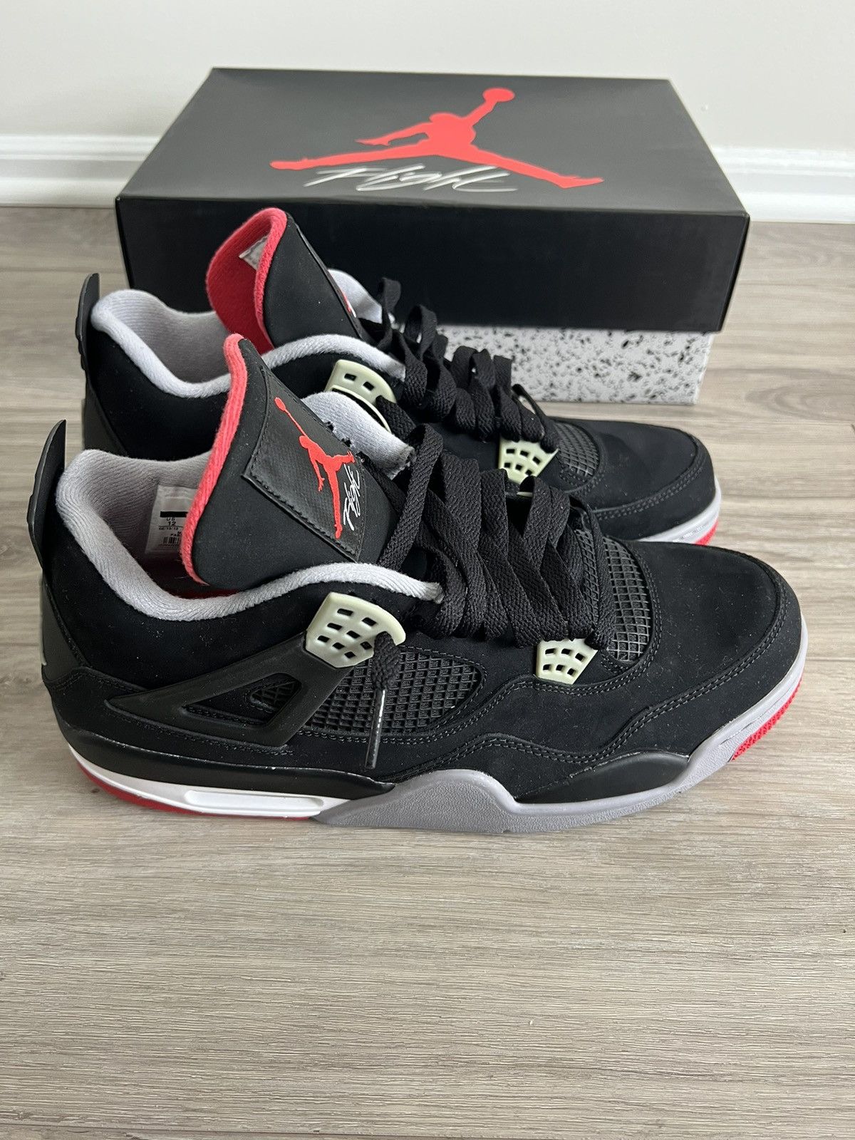 Jordan Brand Jordan 4 Retro Black Cement Rare (2012) Size US 12 / EU 45 - 3 Thumbnail