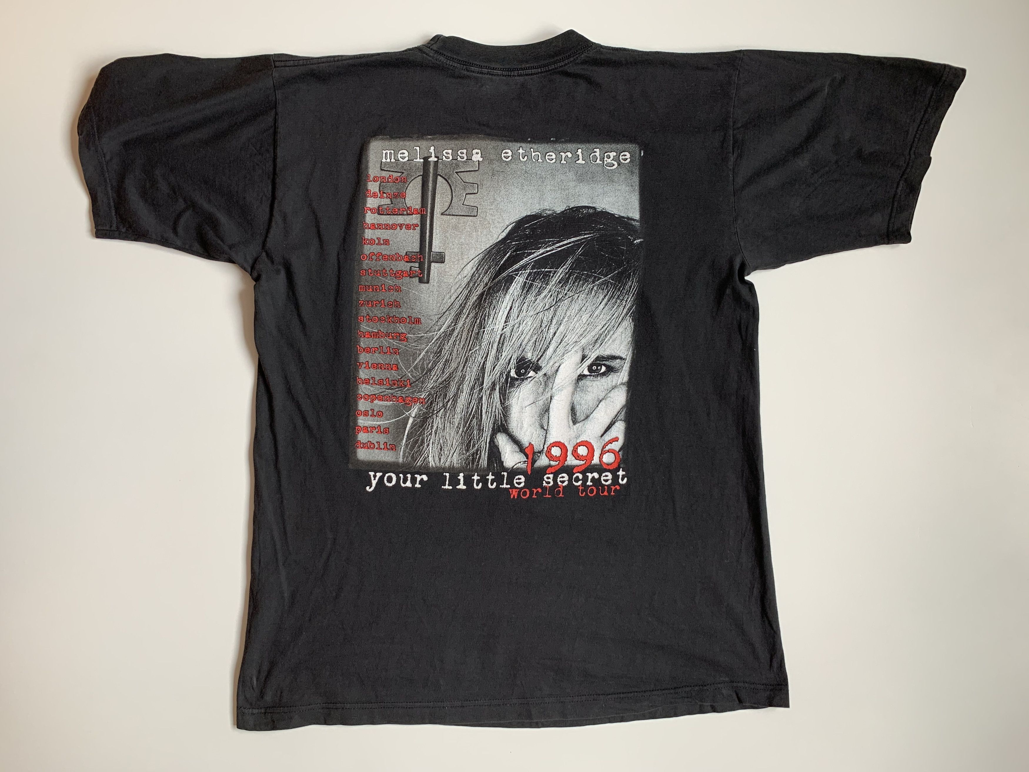 Band Tees 1996 Melissa Etheridge "Your Little Secret" World Tour Size US L / EU 52-54 / 3 - 7 Thumbnail