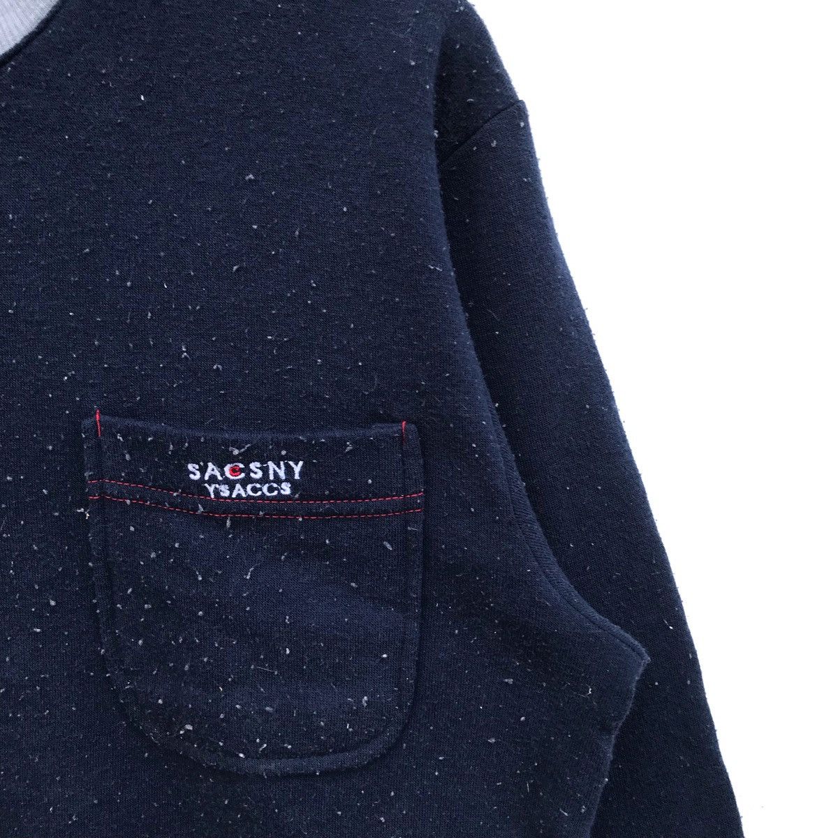 Yohji Yamamoto Vintage Sacsny Y’Saccs Half Button Sweatshirt Size US M / EU 48-50 / 2 - 5 Thumbnail