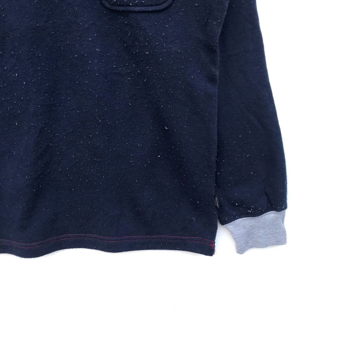 Yohji Yamamoto Vintage Sacsny Y’Saccs Half Button Sweatshirt Size US M / EU 48-50 / 2 - 4 Thumbnail