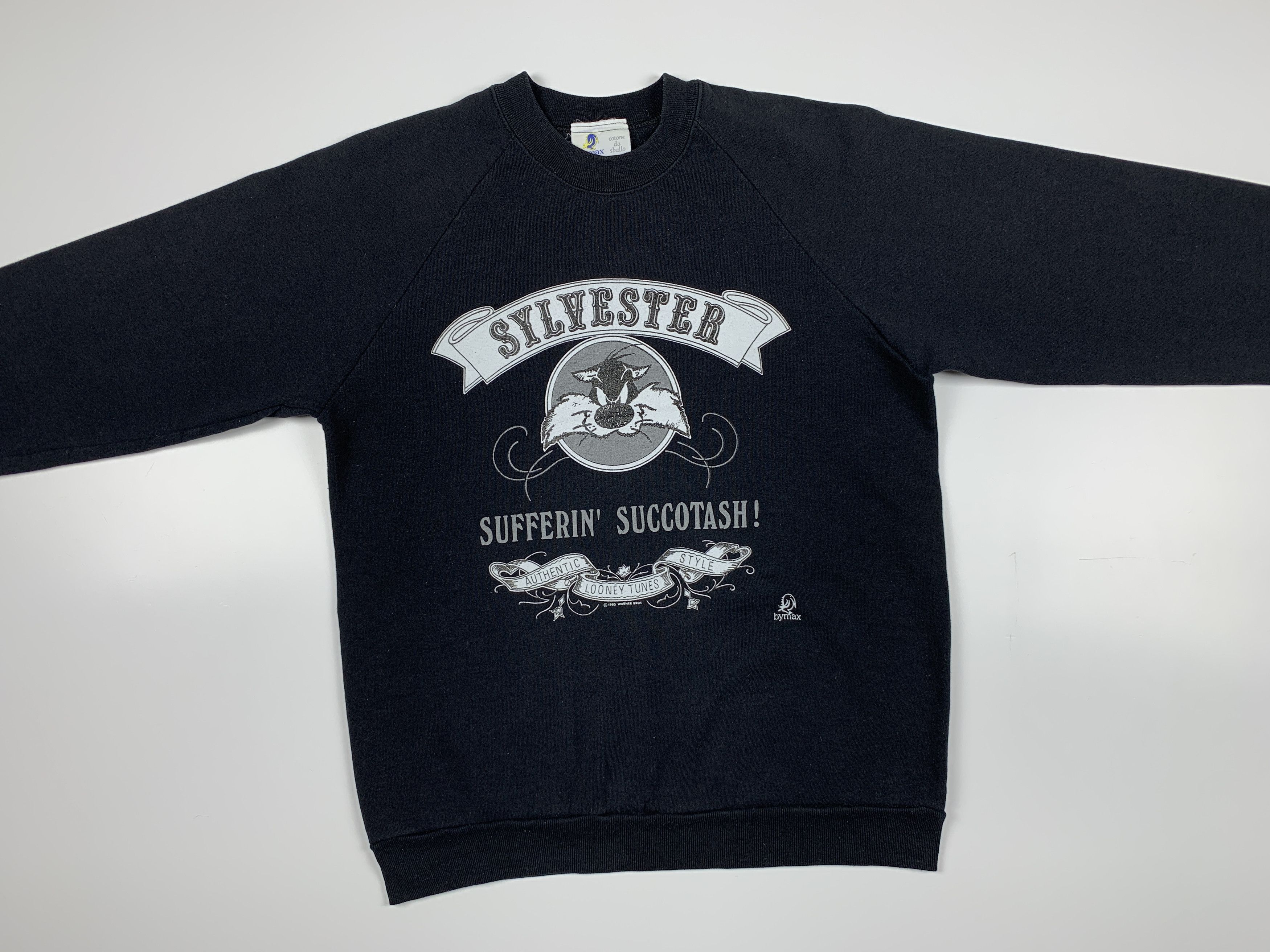 Cartoon Network 90's Sylvester 1995 Warner Bros Vintage Men's Sweatshirt Size US M / EU 48-50 / 2 - 4 Thumbnail
