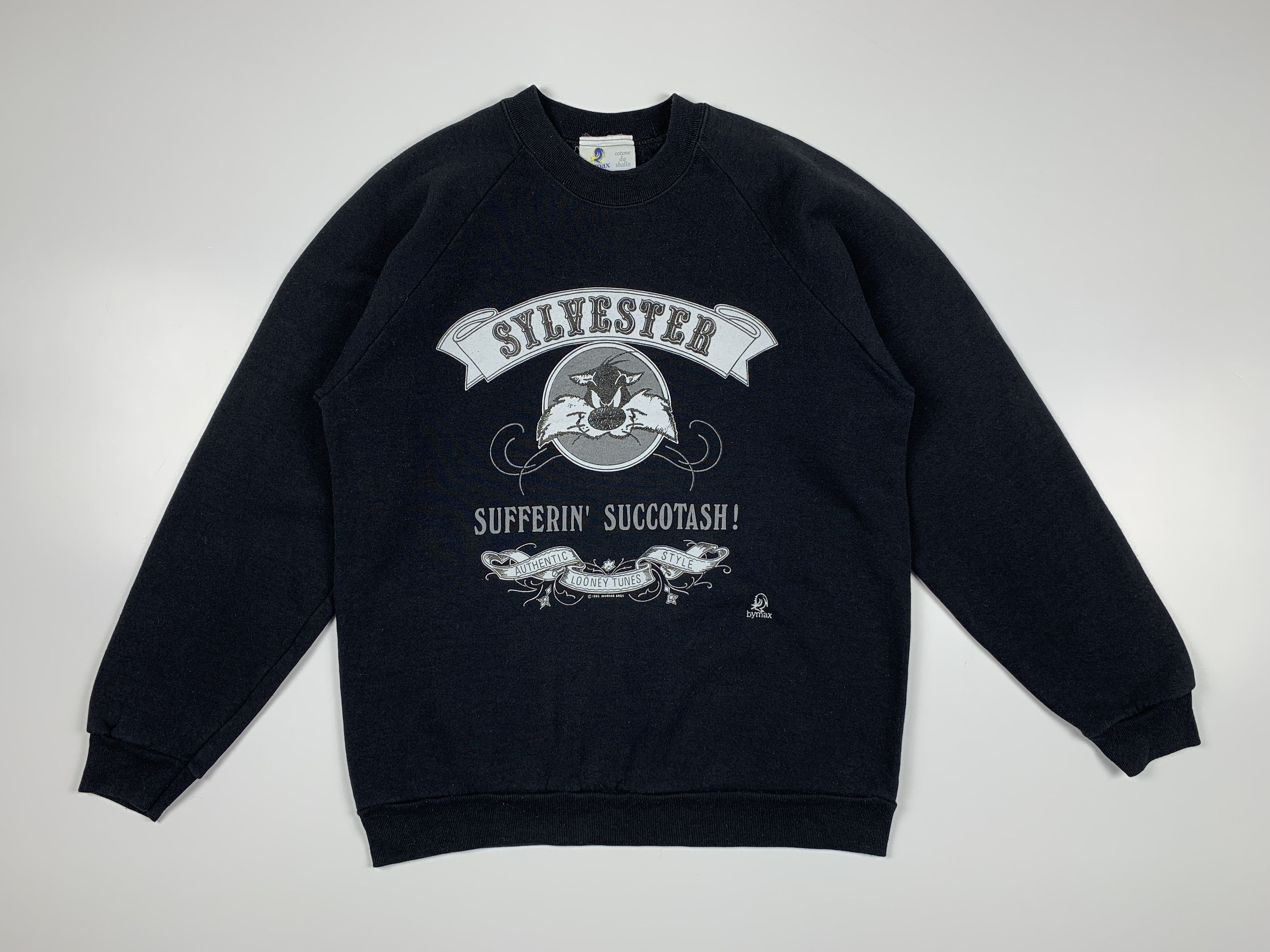 Cartoon Network 90's Sylvester 1995 Warner Bros Vintage Men's Sweatshirt Size US M / EU 48-50 / 2 - 1 Thumbnail