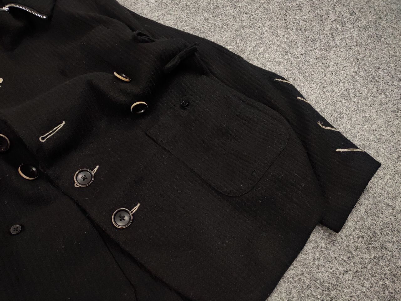 Other Holonomic Designer Japanese Black Womens Jacket Size S / US 4 / IT 40 - 13 Thumbnail