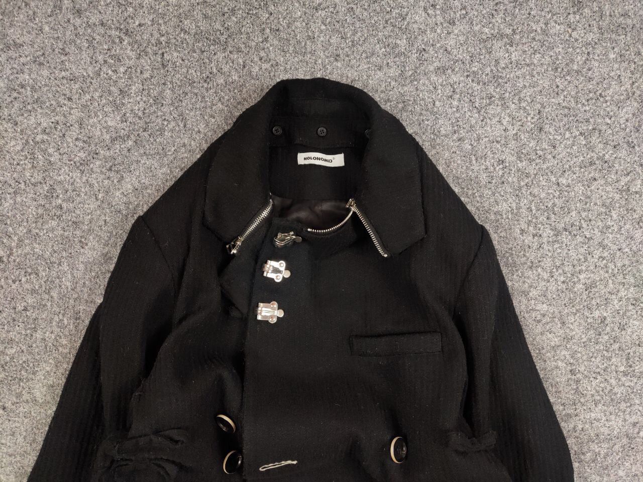 Other Holonomic Designer Japanese Black Womens Jacket Size S / US 4 / IT 40 - 8 Thumbnail