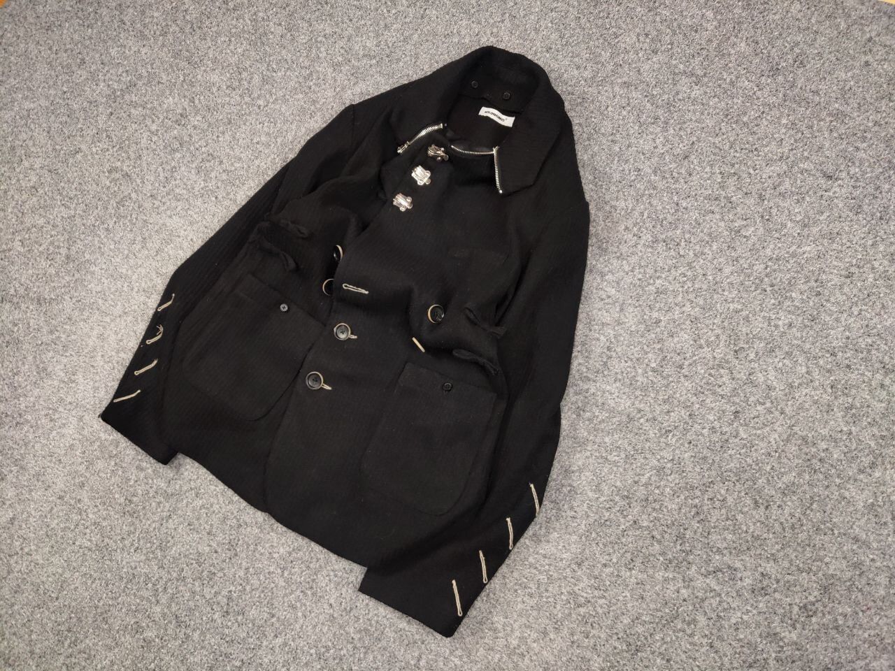 Other Holonomic Designer Japanese Black Womens Jacket Size S / US 4 / IT 40 - 3 Thumbnail