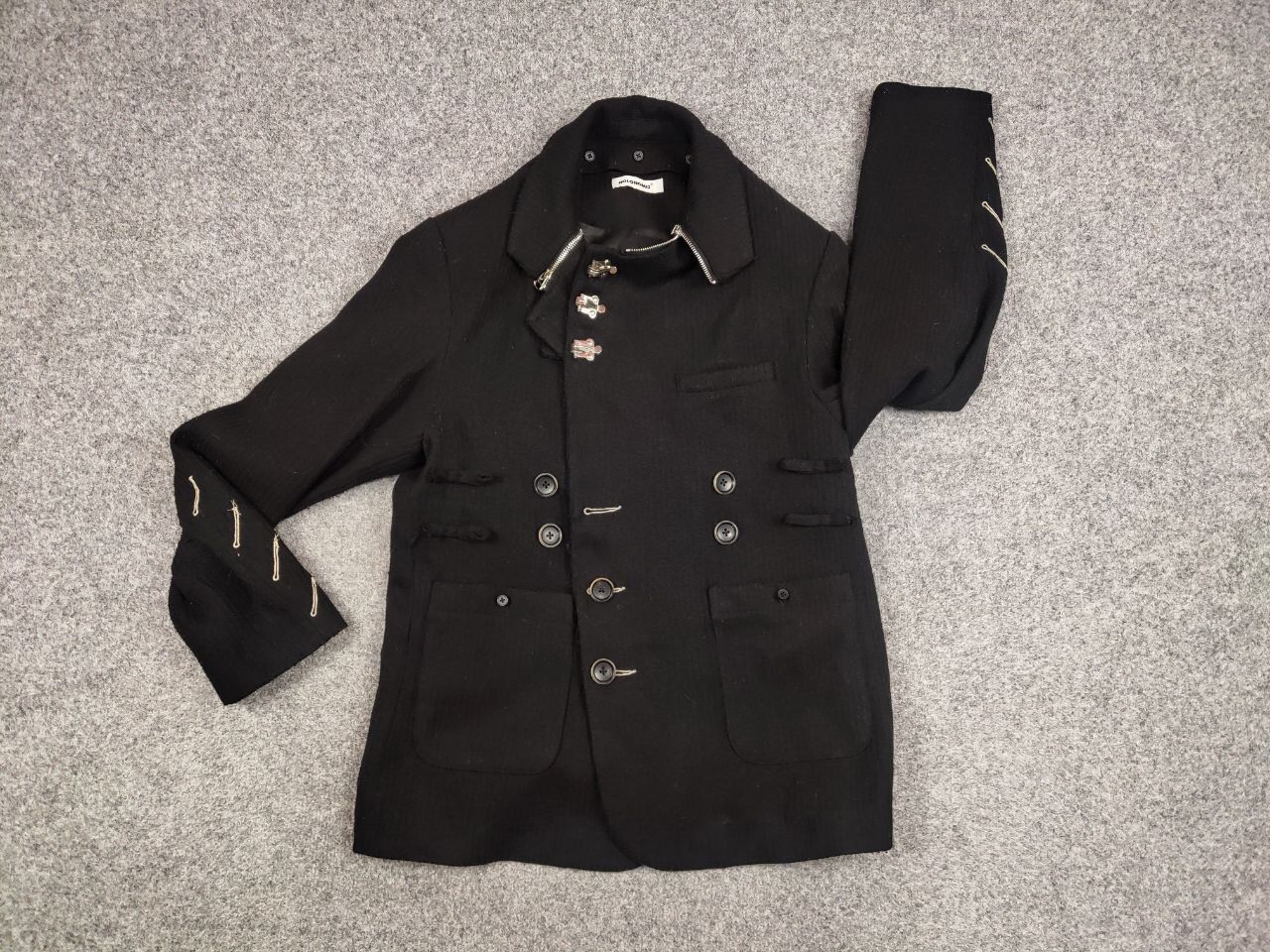 Other Holonomic Designer Japanese Black Womens Jacket Size S / US 4 / IT 40 - 15 Thumbnail