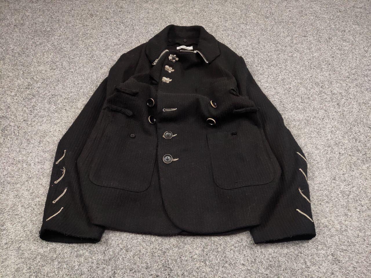 Other Holonomic Designer Japanese Black Womens Jacket Size S / US 4 / IT 40 - 2 Thumbnail