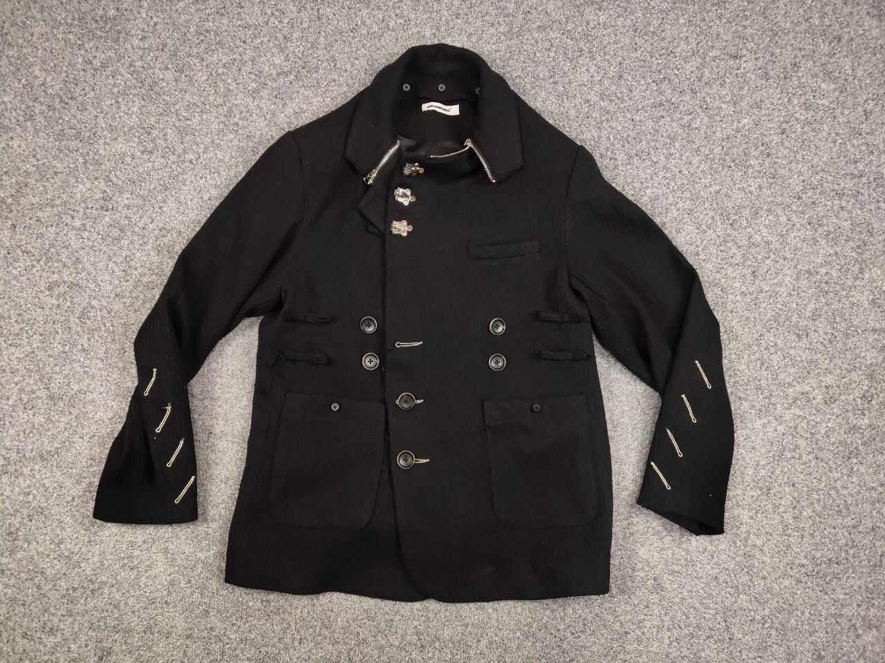 Other Holonomic Designer Japanese Black Womens Jacket Size S / US 4 / IT 40 - 16 Thumbnail