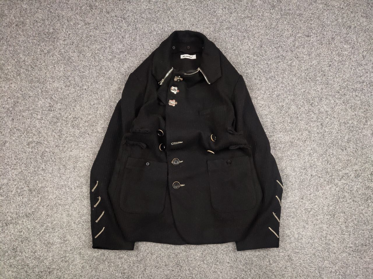 Other Holonomic Designer Japanese Black Womens Jacket Size S / US 4 / IT 40 - 1 Thumbnail