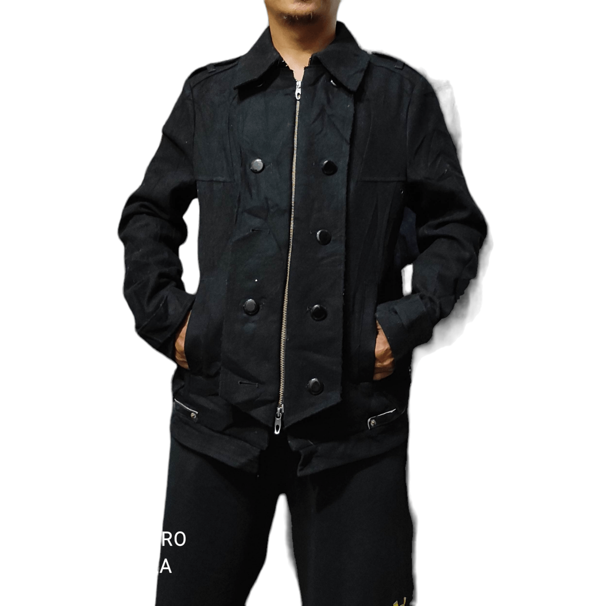 PPFM PPFM Wool Jacket Zipper Button Punk Style Jacket Size US M / EU 48-50 / 2 - 3 Thumbnail