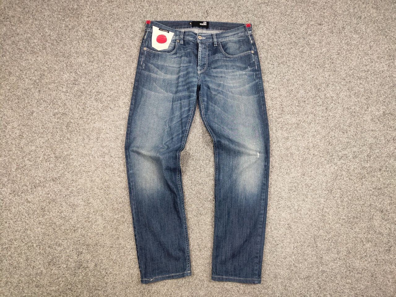 Moschino Love Moschino Italy Designer Japan Logo Faded Denim Jeans Size US 34 / EU 50 - 12 Thumbnail