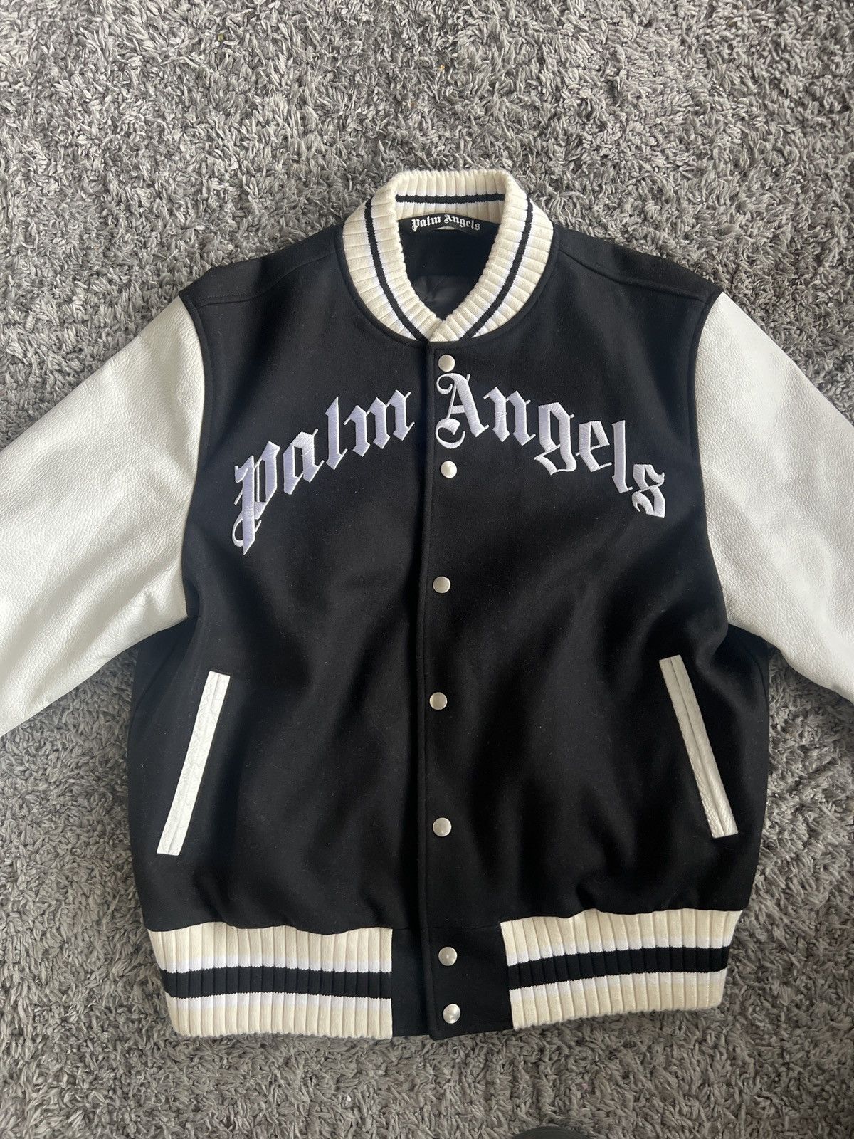 Palm Angels x Browns Kill Bear Varsity Jacket