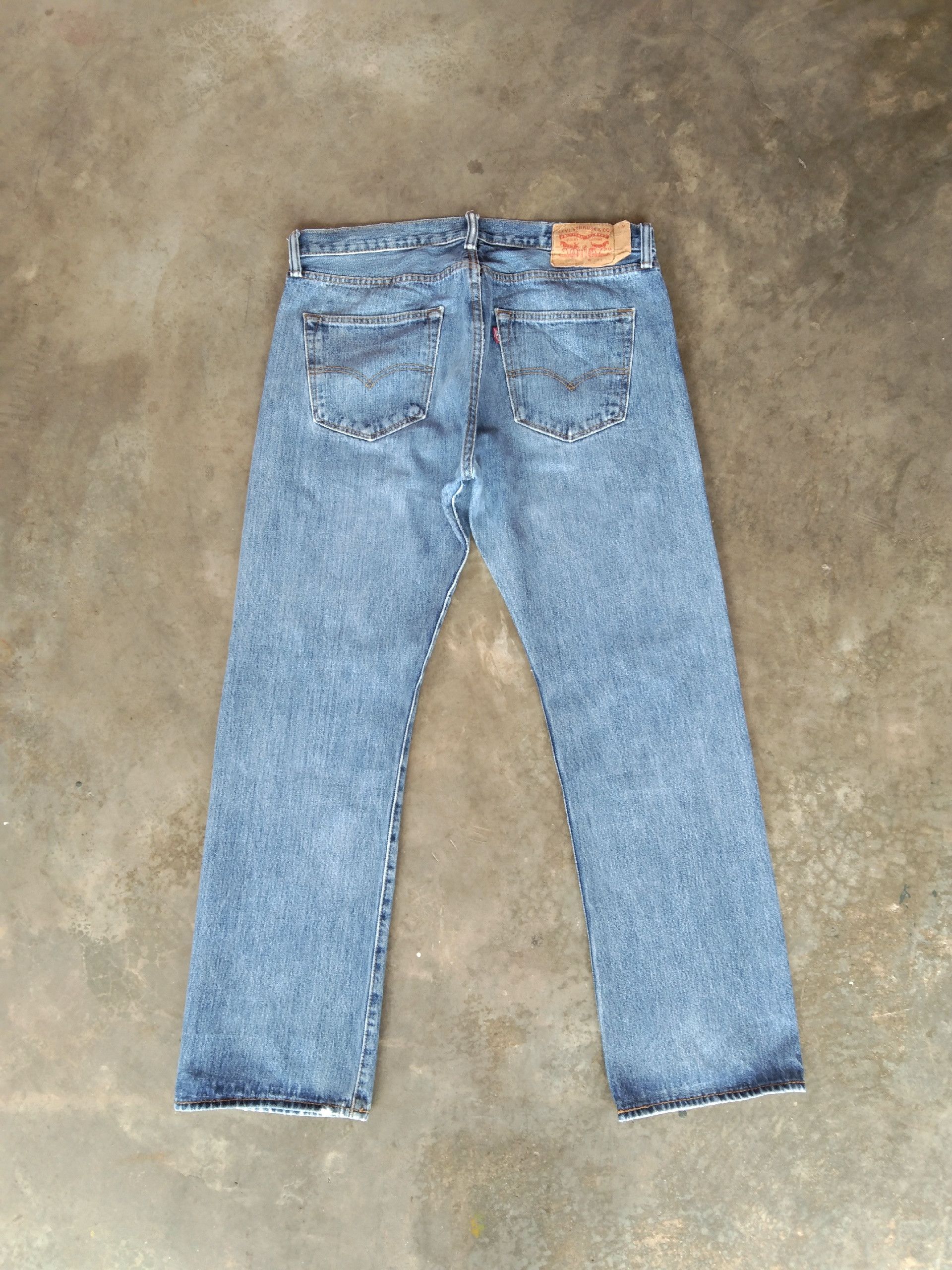 Levi's Vintage Levi's 501 Straight Leg Distressed Jeans 34x30 Size US 34 / EU 50 - 2 Thumbnail