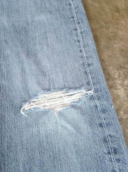 Levi's Vintage Levi's 501 Straight Leg Distressed Jeans 34x30 Size US 34 / EU 50 - 5 Thumbnail