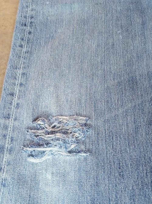 Levi's Vintage Levi's 501 Straight Leg Distressed Jeans 34x30 Size US 34 / EU 50 - 4 Thumbnail