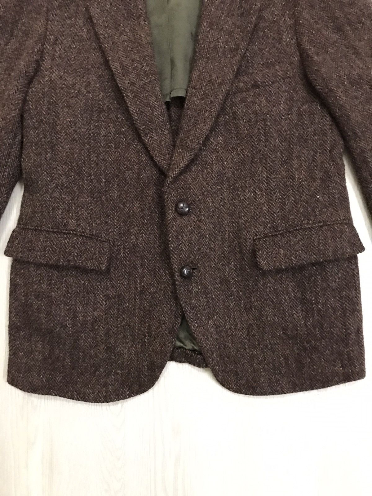 Harris Tweed × Vintage Vintage Harris Tweed Wool Jacket Handwoven Size US M / EU 48-50 / 2 - 7 Thumbnail