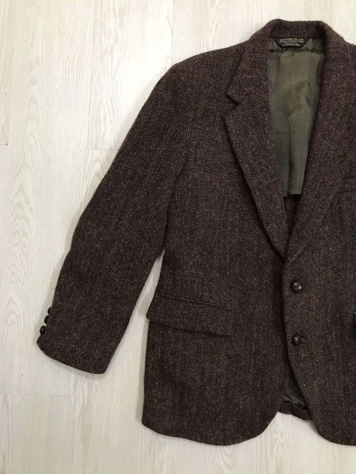 Harris Tweed × Vintage Vintage Harris Tweed Wool Jacket Handwoven Size US M / EU 48-50 / 2 - 4 Thumbnail