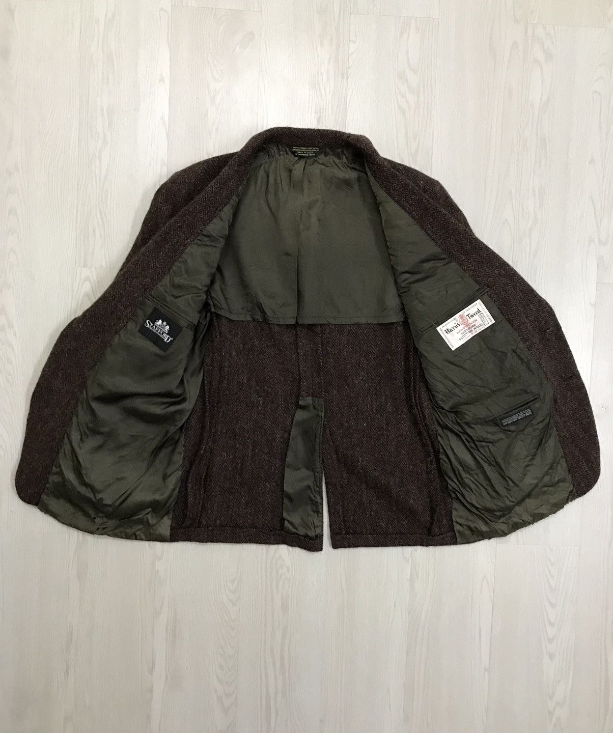 Harris Tweed × Vintage Vintage Harris Tweed Wool Jacket Handwoven Size US M / EU 48-50 / 2 - 11 Thumbnail