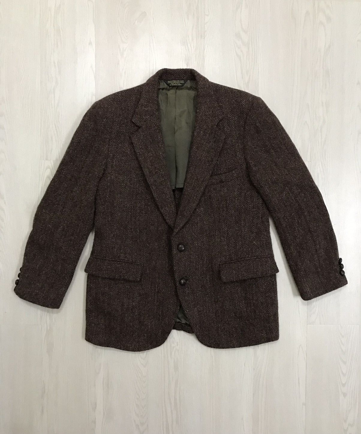 Harris Tweed × Vintage Vintage Harris Tweed Wool Jacket Handwoven Size US M / EU 48-50 / 2 - 1 Thumbnail