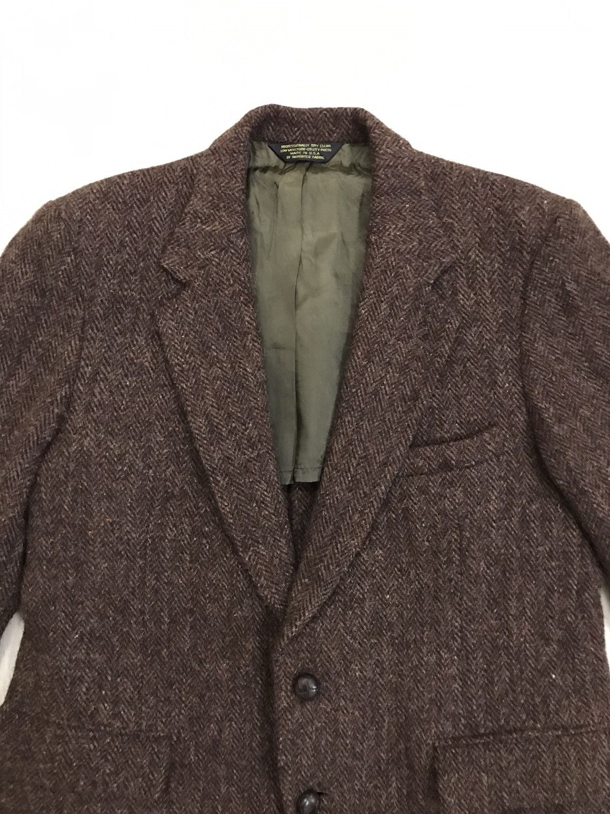 Harris Tweed × Vintage Vintage Harris Tweed Wool Jacket Handwoven Size US M / EU 48-50 / 2 - 6 Thumbnail