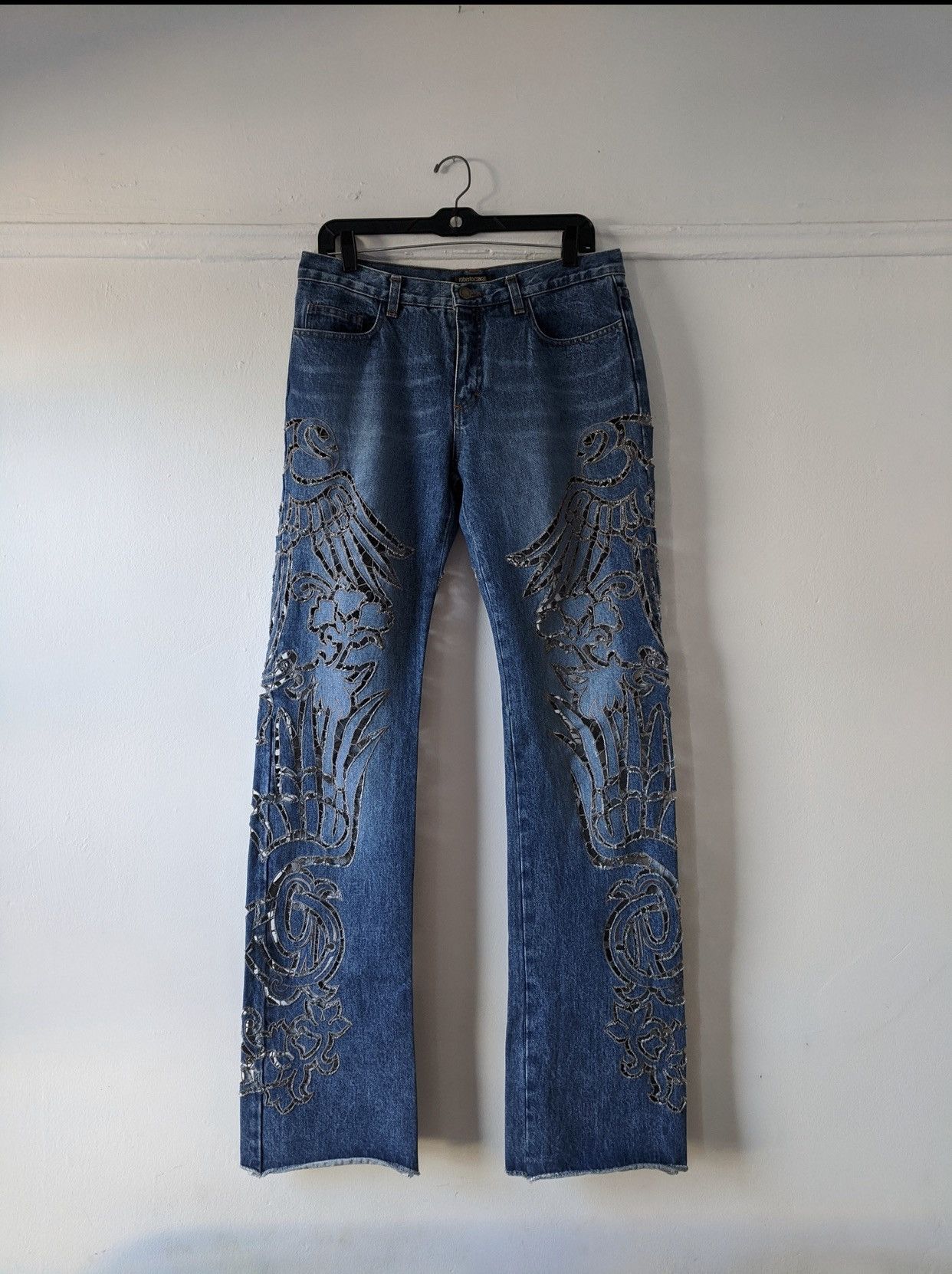 Pantalon Vintage Roberto Cavalli 2001 - Taille M - Occasion Très Bon état - Multicolore