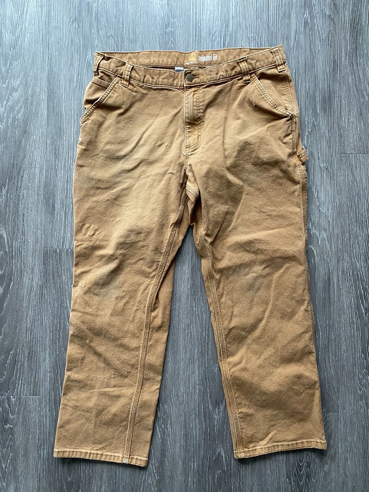 Carhartt Vintage Carhartt Carpenter Pants Brown Tan 34 Size US 34 / EU 50 - 6 Thumbnail