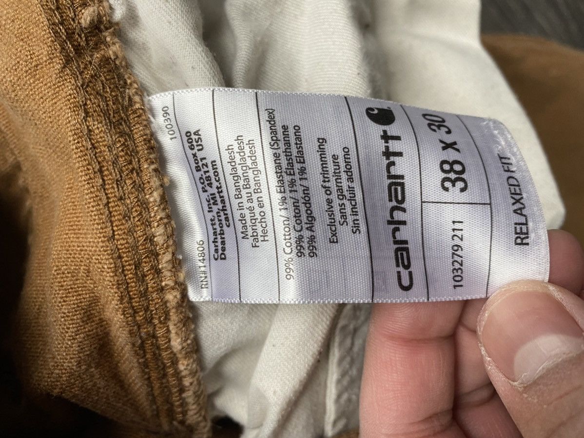 Carhartt Vintage Carhartt Carpenter Pants Brown Tan 34 Size US 34 / EU 50 - 11 Thumbnail