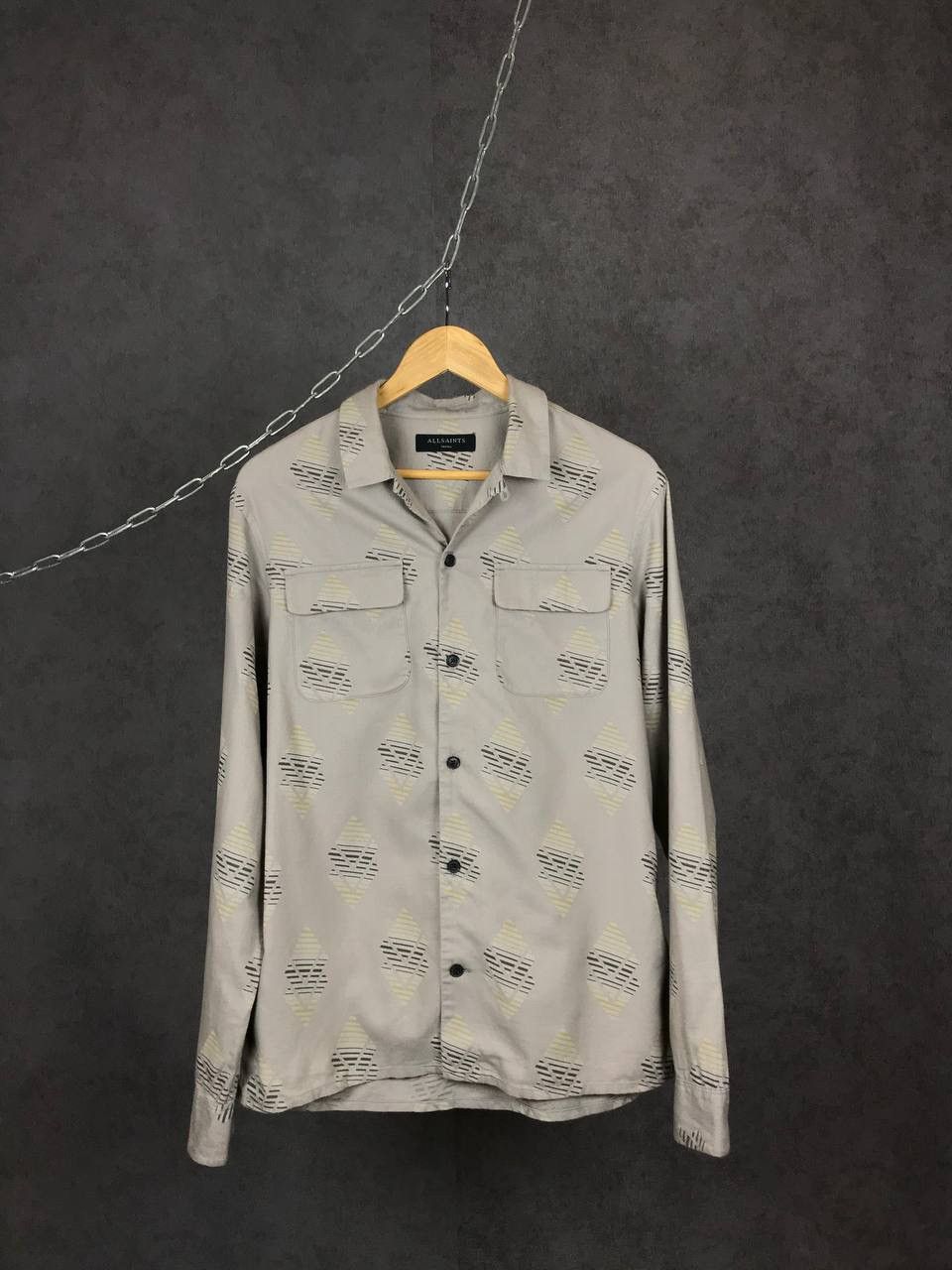 Allsaints Allsaints luxury streetwear flannel shirt Size US S / EU 44-46 / 1 - 1 Thumbnail