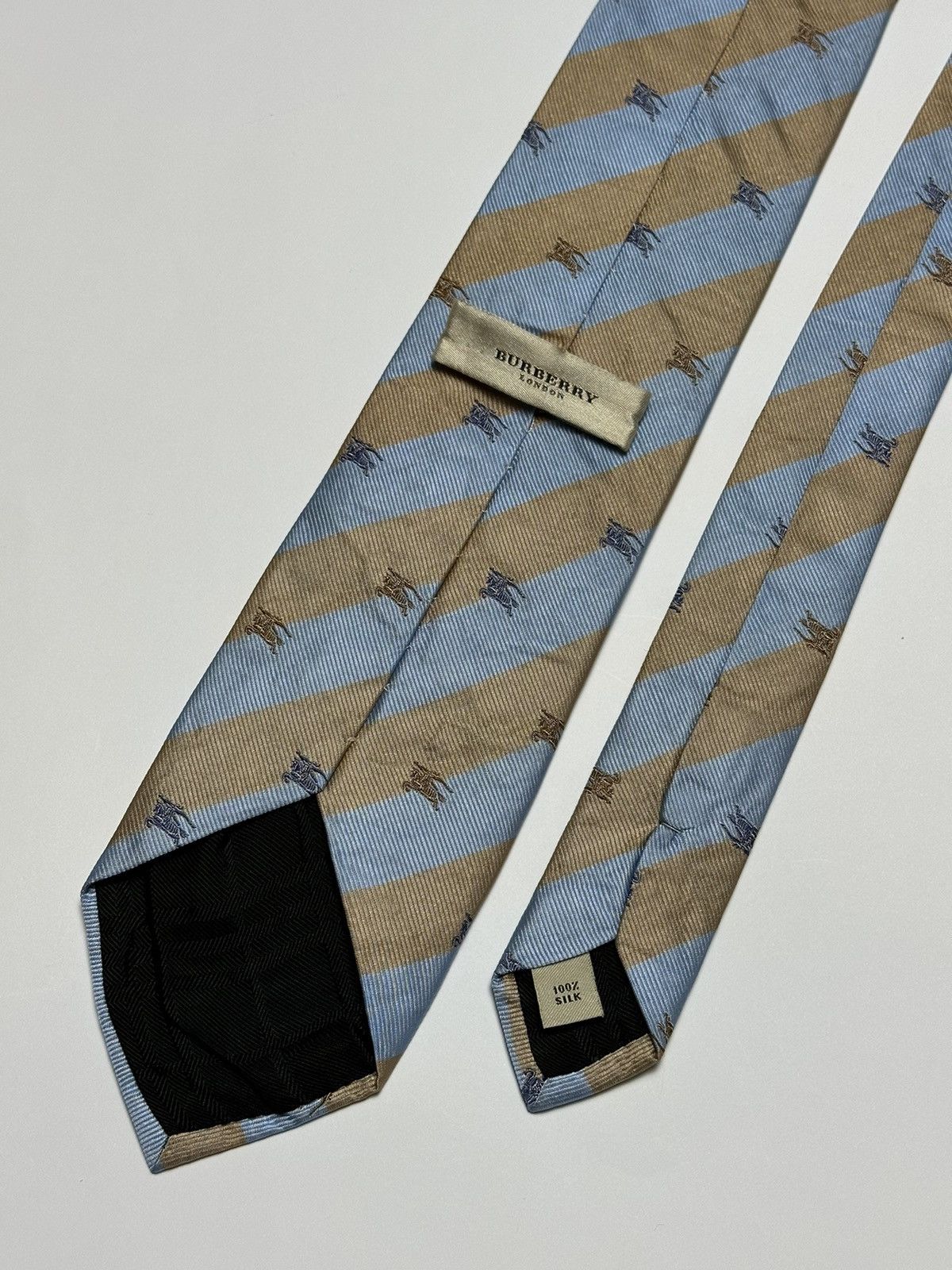 Burberry Burberry London Monogram Silk Tie Size ONE SIZE - 7 Thumbnail