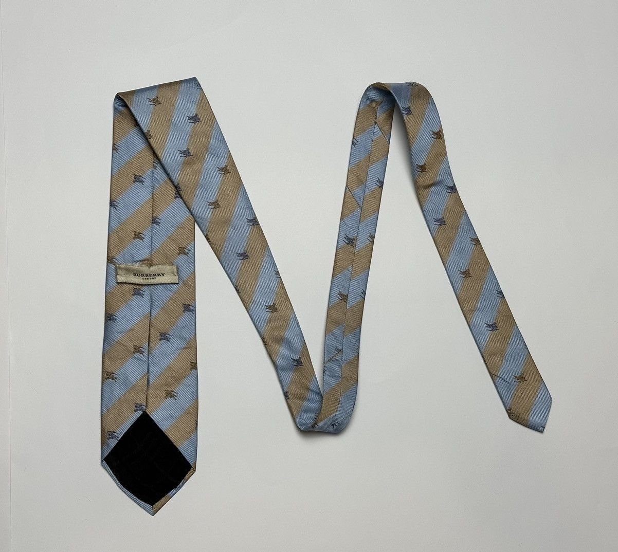 Burberry Burberry London Monogram Silk Tie Size ONE SIZE - 2 Thumbnail
