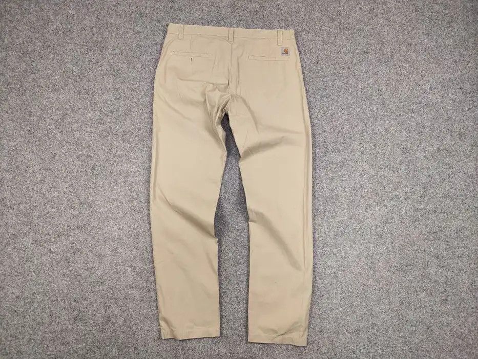 Carhartt Vintage 90's Carhartt Prime Pants Beige Trousers Regular Fit Size US 36 / EU 52 - 6 Thumbnail
