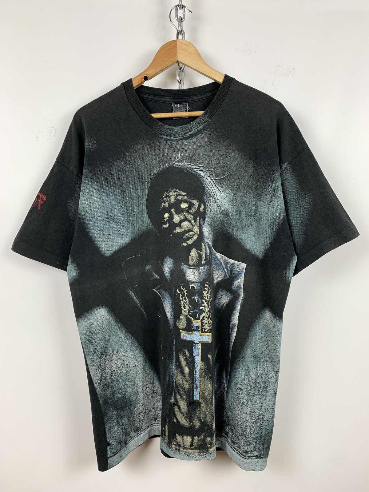 Band Tees 1992 Vintage Asphyx Last One On Earth All Over Print Shirt Size US XL / EU 56 / 4 - 1 Thumbnail