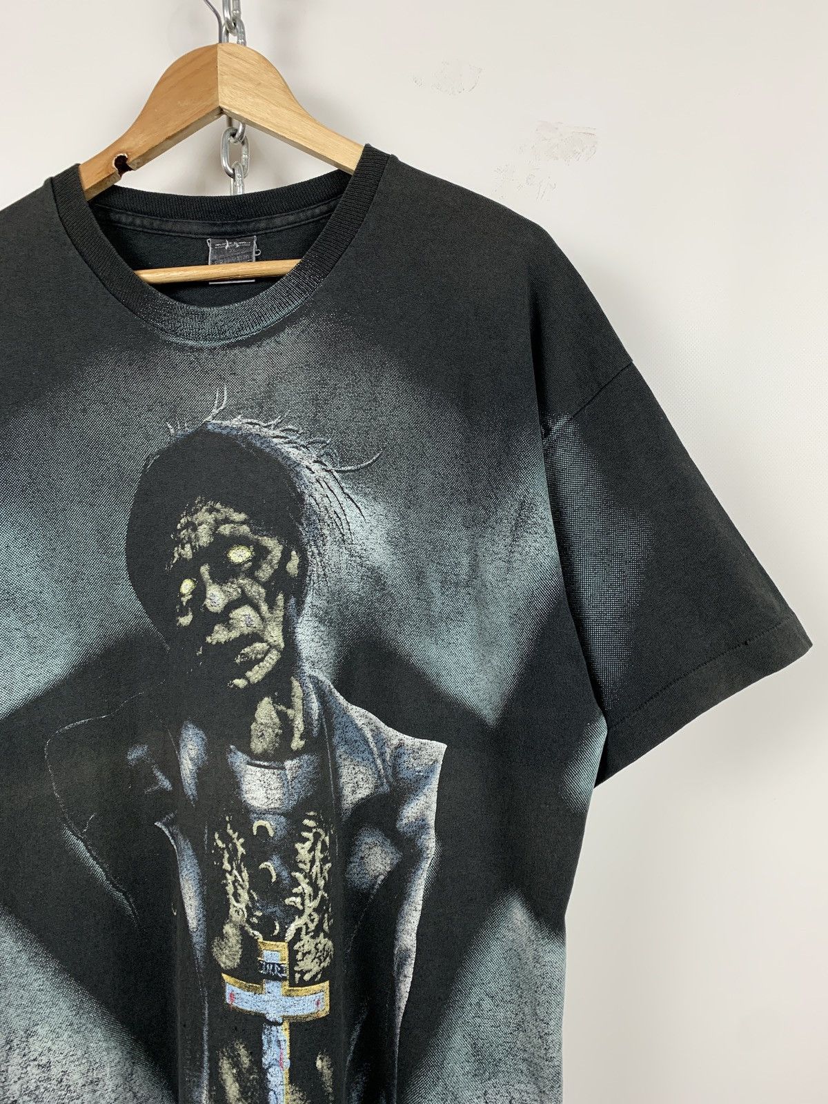 Band Tees 1992 Vintage Asphyx Last One On Earth All Over Print Shirt Size US XL / EU 56 / 4 - 4 Thumbnail