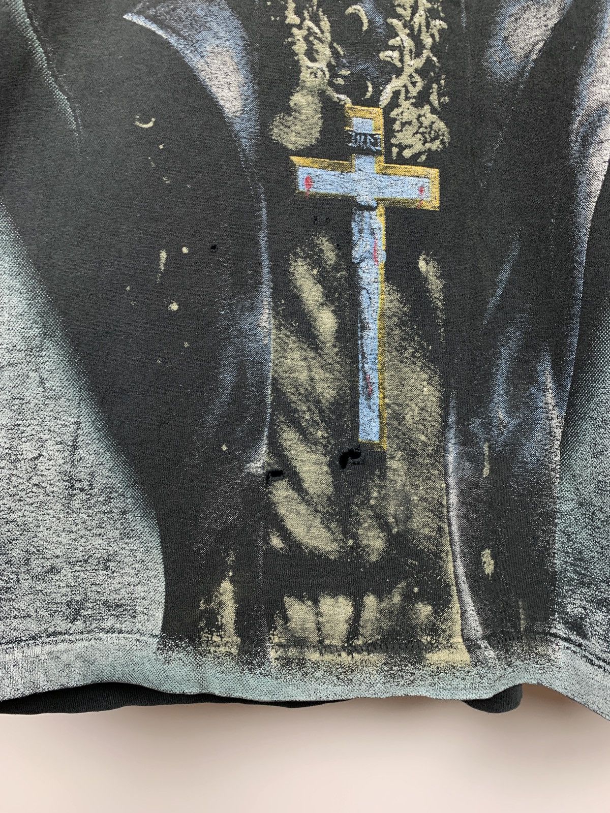 Band Tees 1992 Vintage Asphyx Last One On Earth All Over Print Shirt Size US XL / EU 56 / 4 - 22 Thumbnail